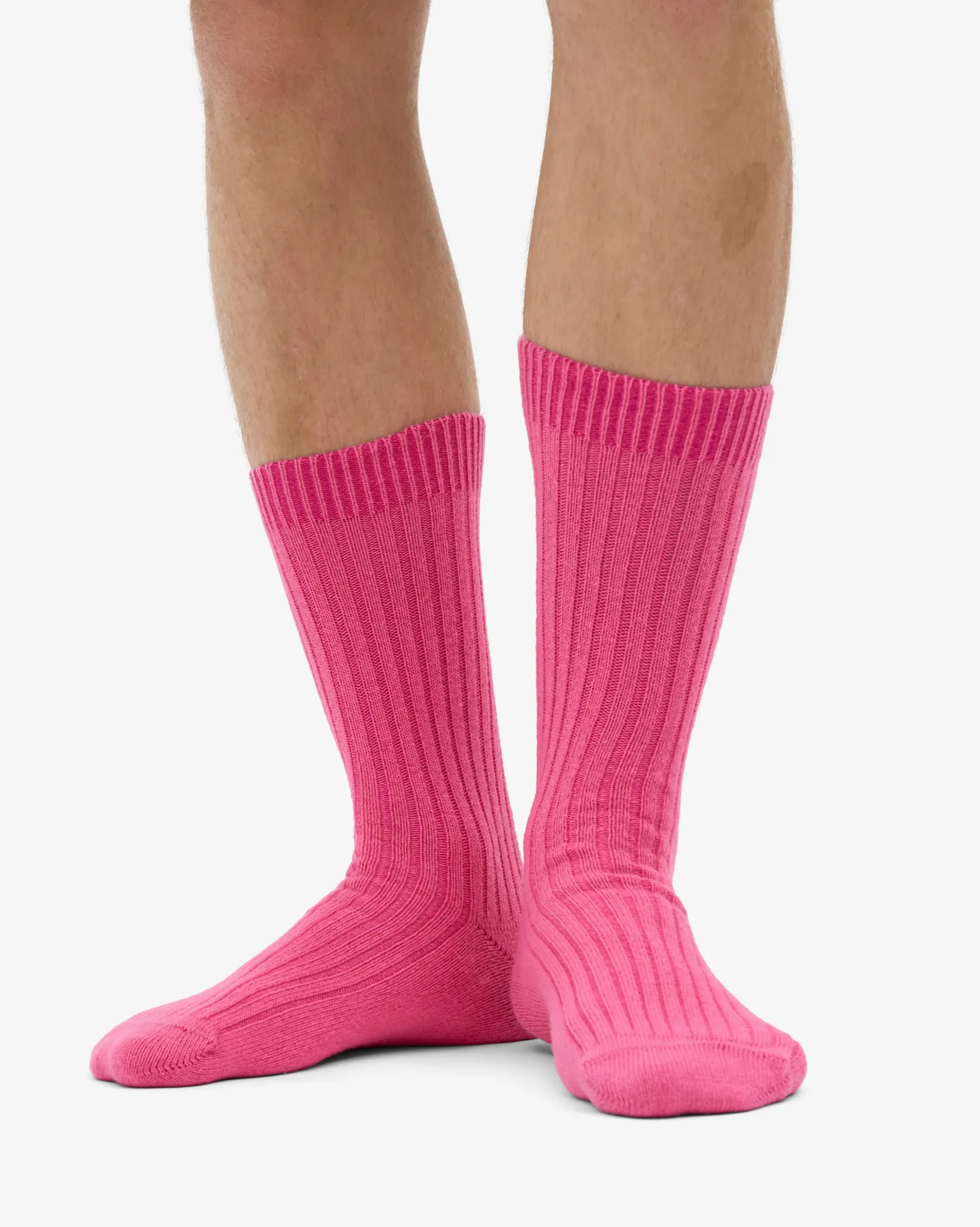 Merino Wool Blend Sock - Bubblegum Pink