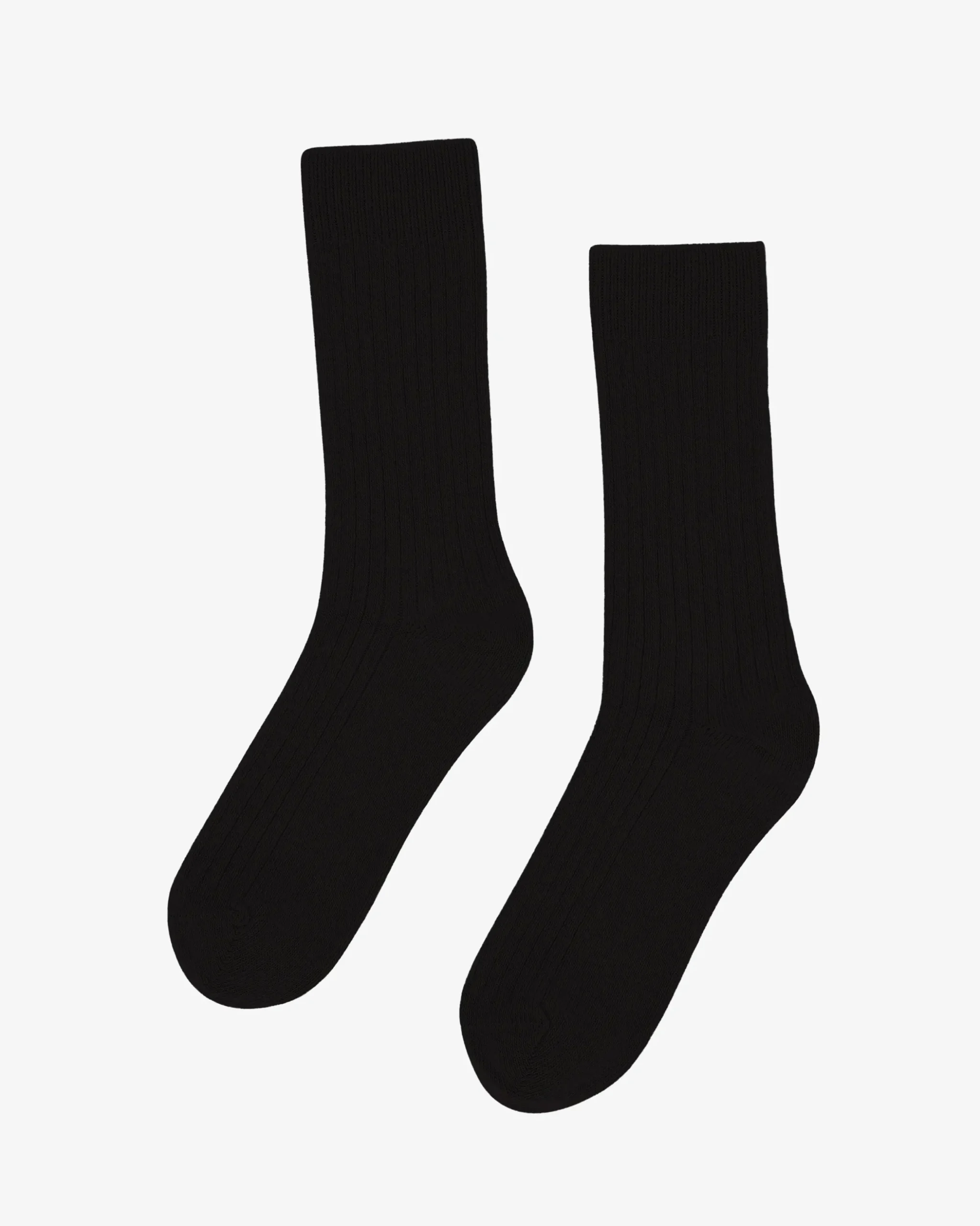 Merino Wool Blend Sock - Deep Black