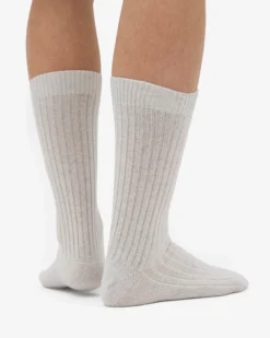 Merino Wool Blend Sock - Snow Melange