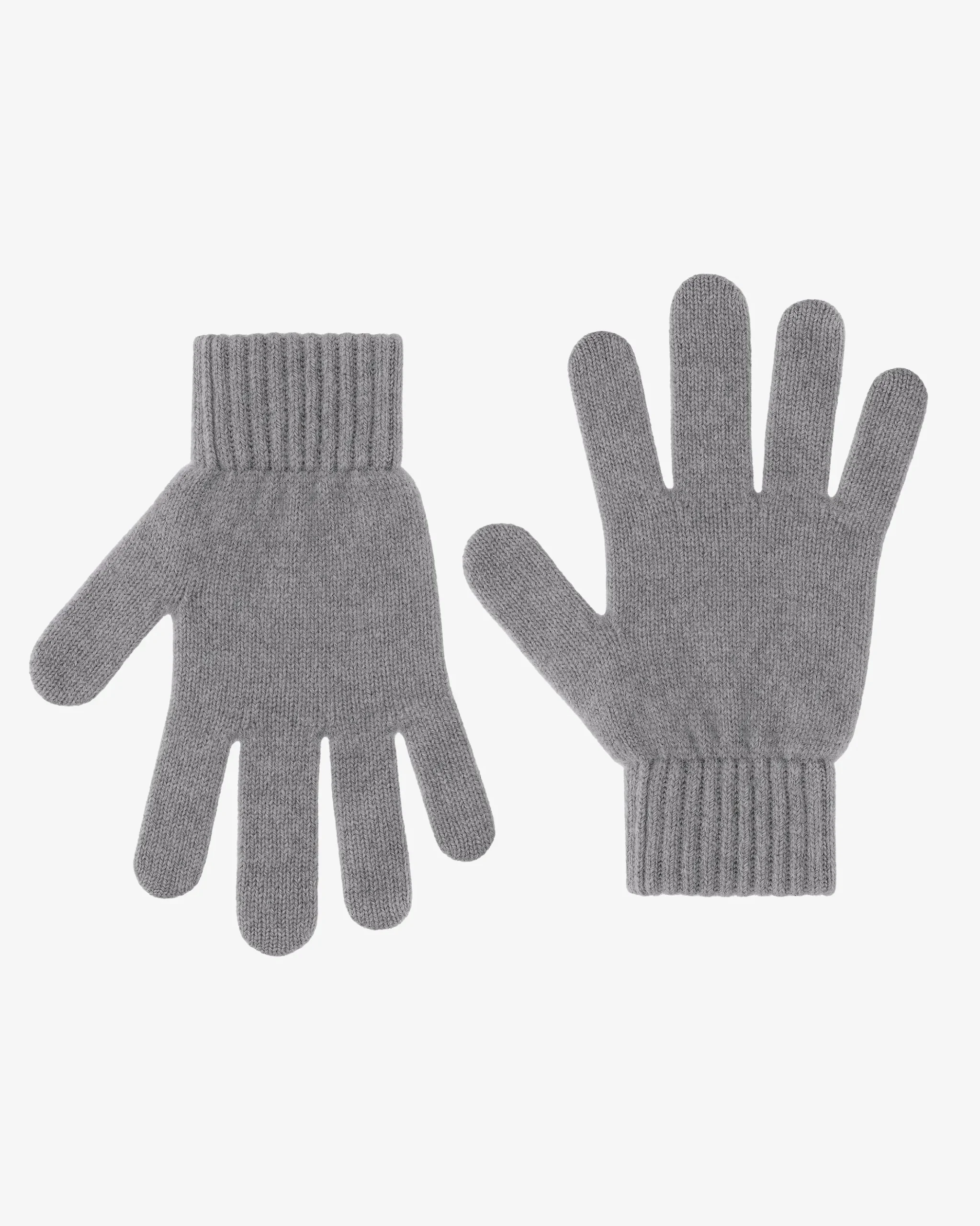 Merino Wool Gloves - Heather Grey