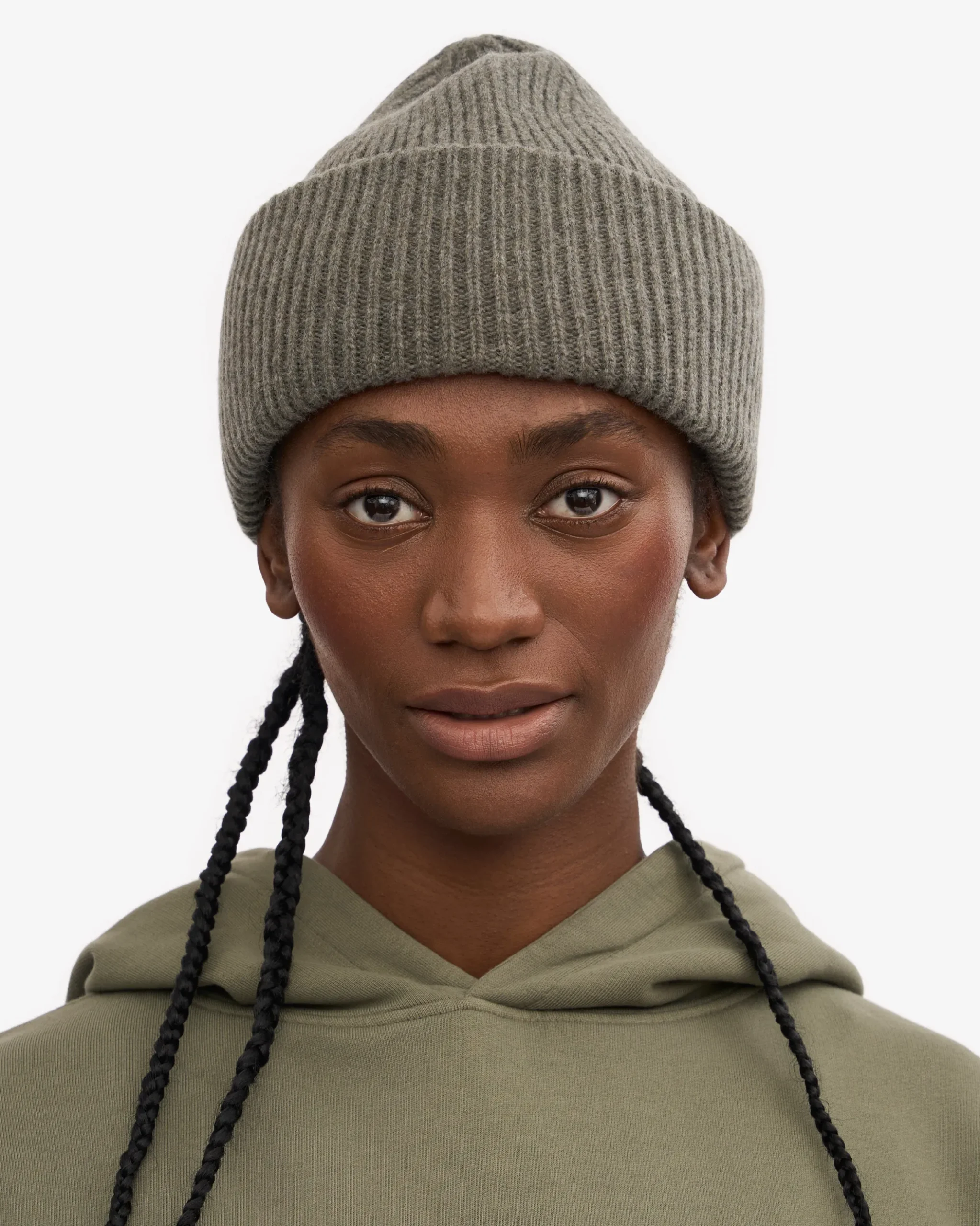 Merino Wool Hat - Dusty Olive