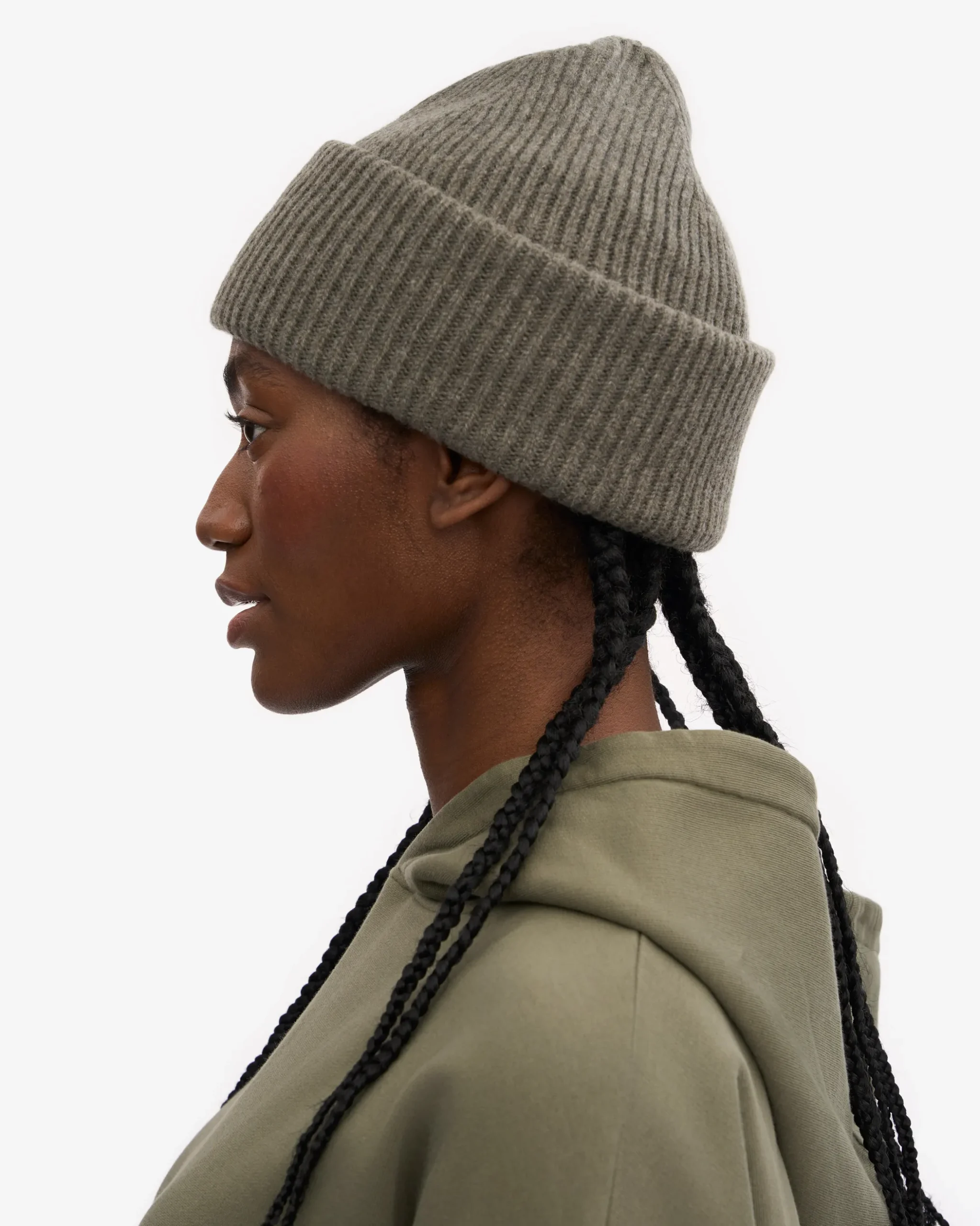 Merino Wool Hat - Dusty Olive