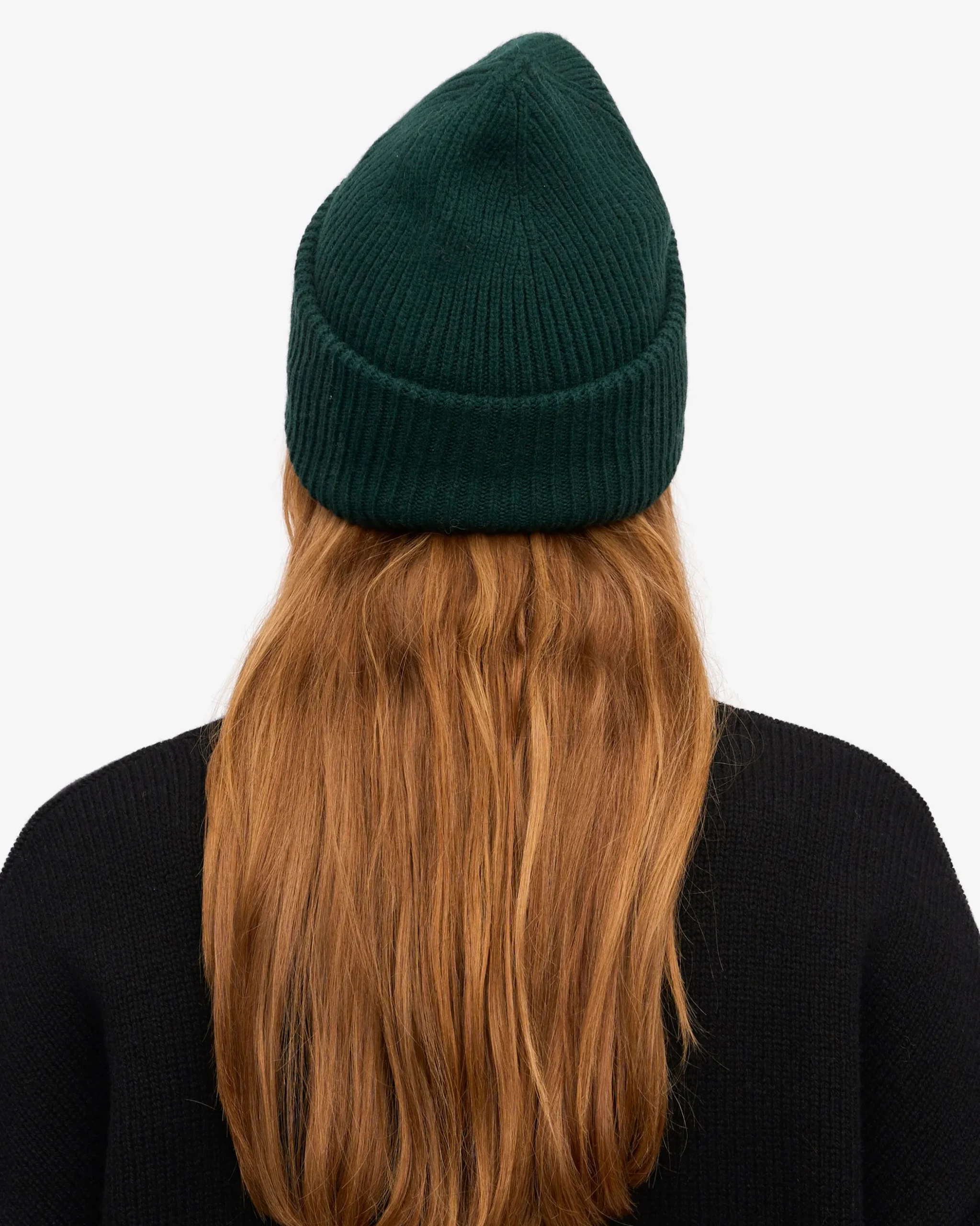 Merino Wool Hat - Emerald Green