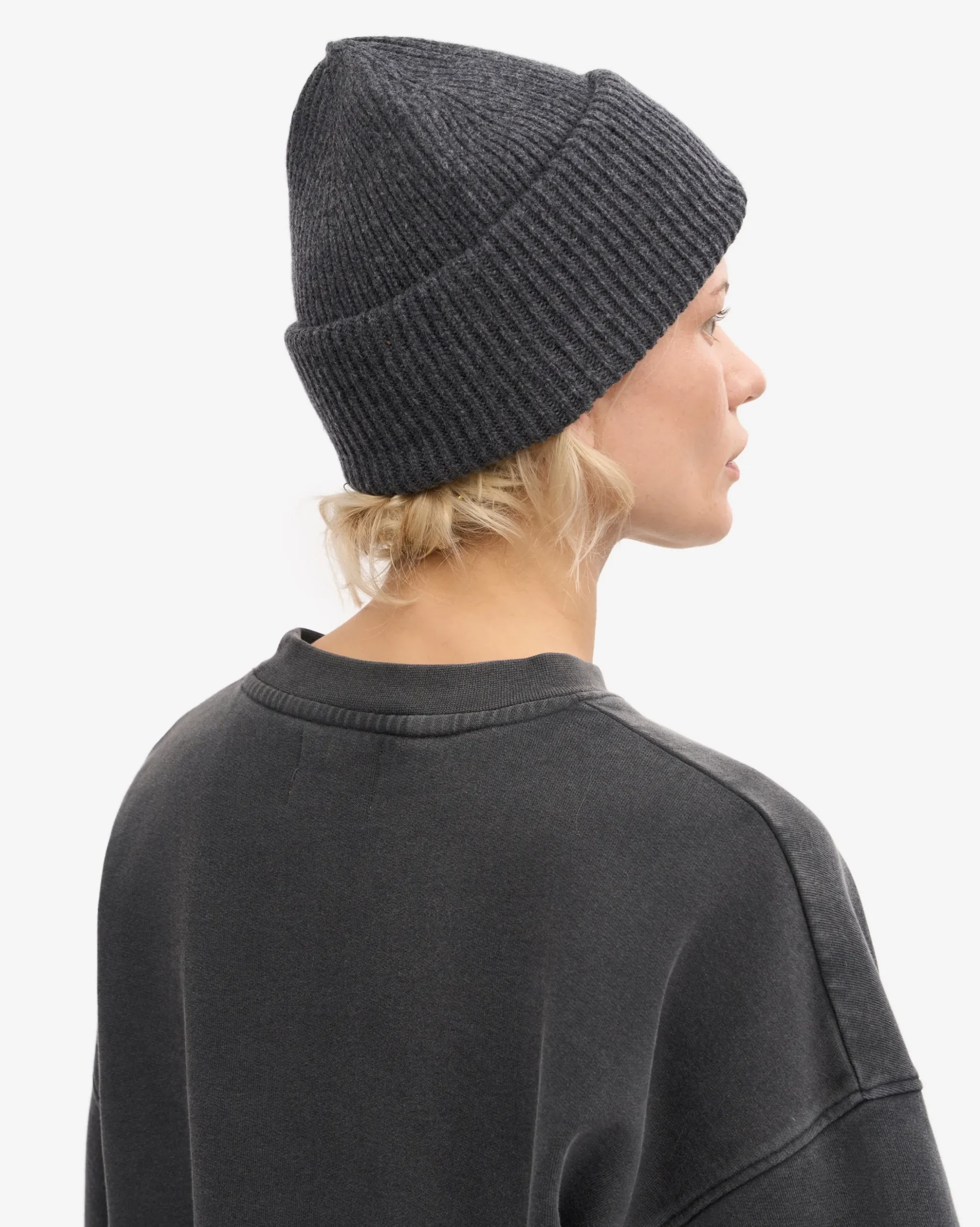Merino Wool Hat - Lava Grey