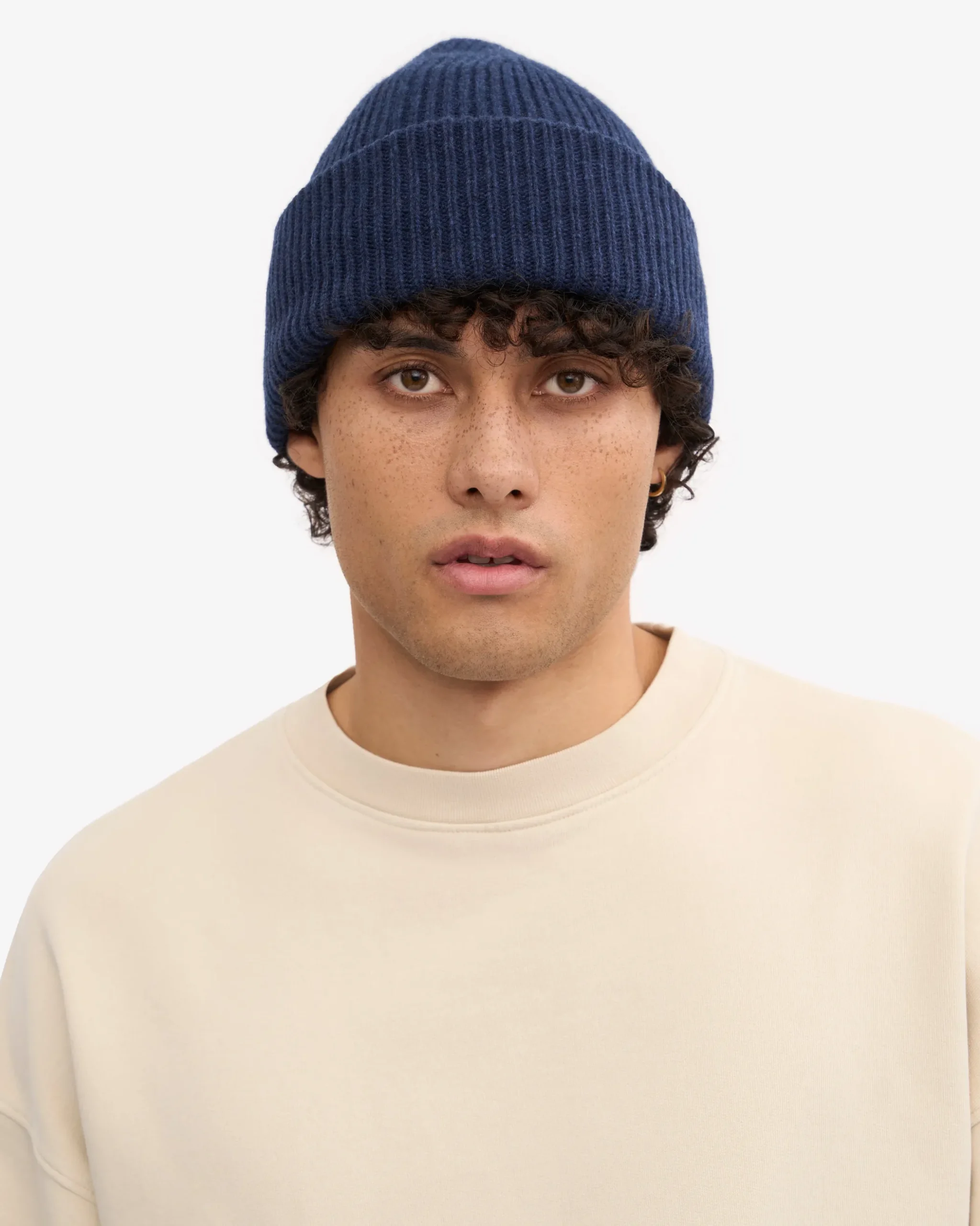 Merino Wool Hat - Marine Blue