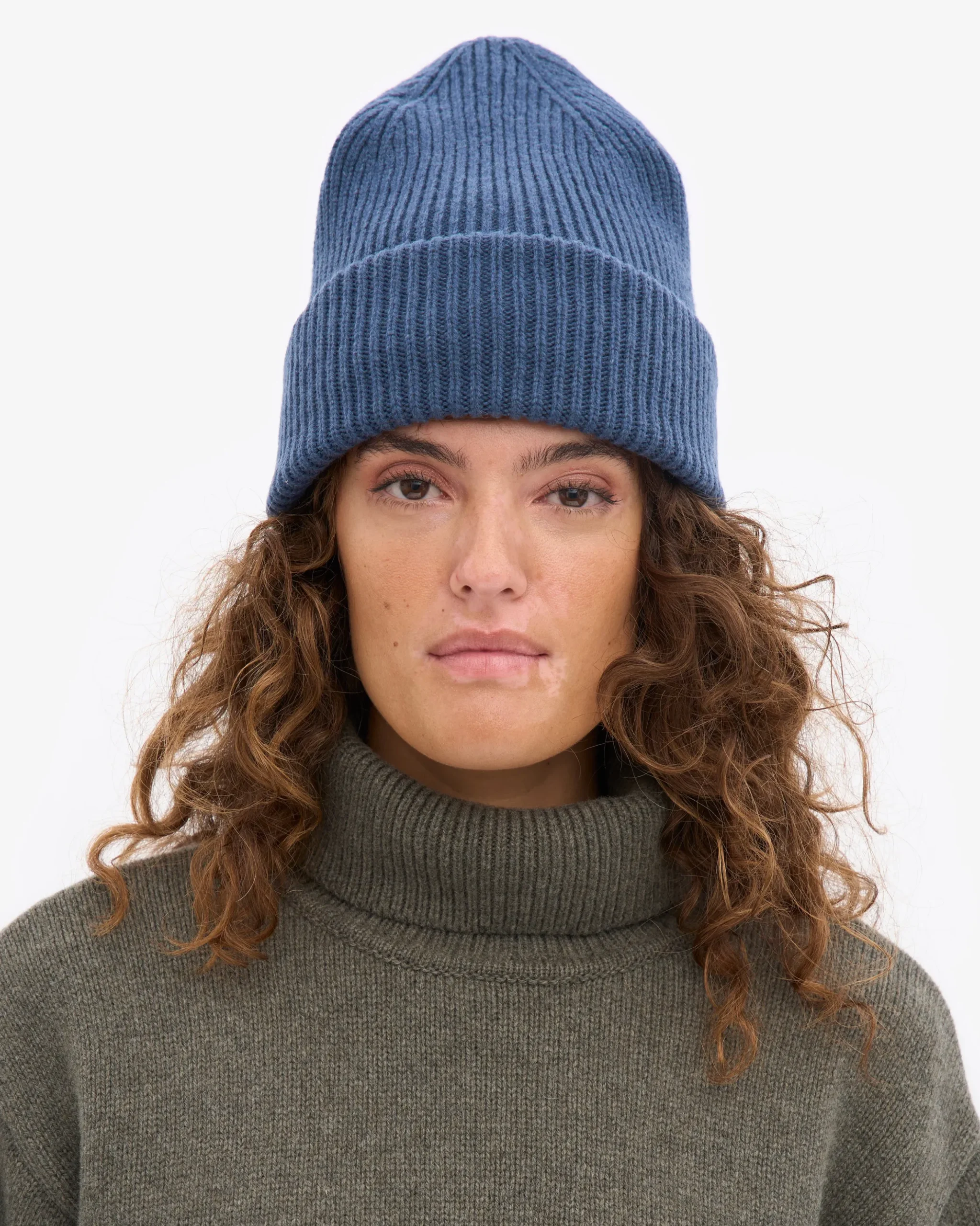 Merino Wool Hat - Petrol Blue