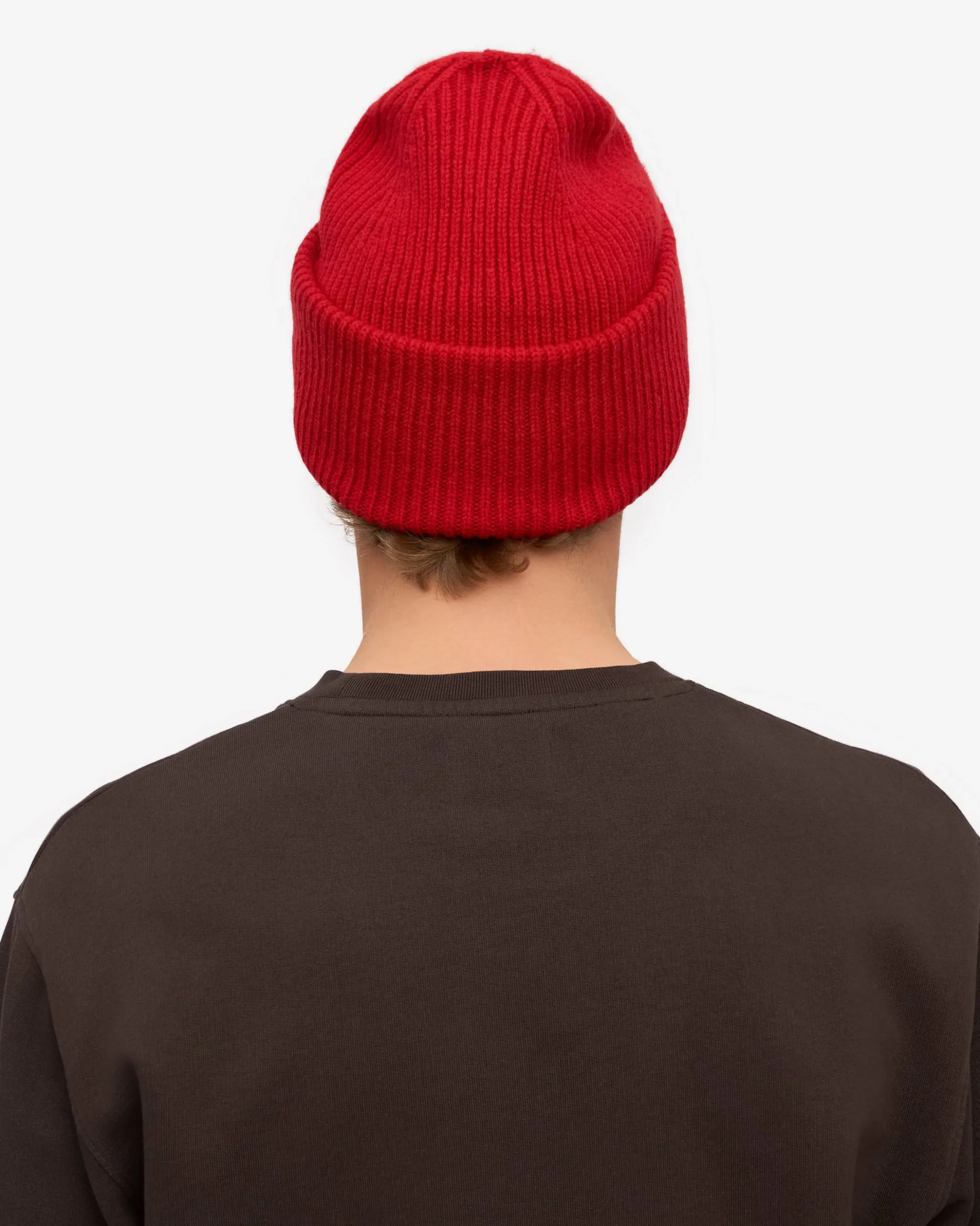 Merino Wool Hat - Scarlet Red