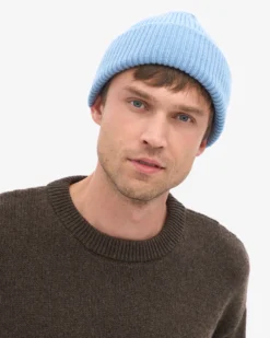 Merino Wool Hat - Seaside Blue