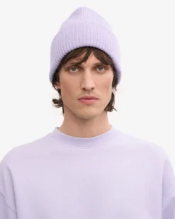 Merino Wool Hat - Soft Lavender