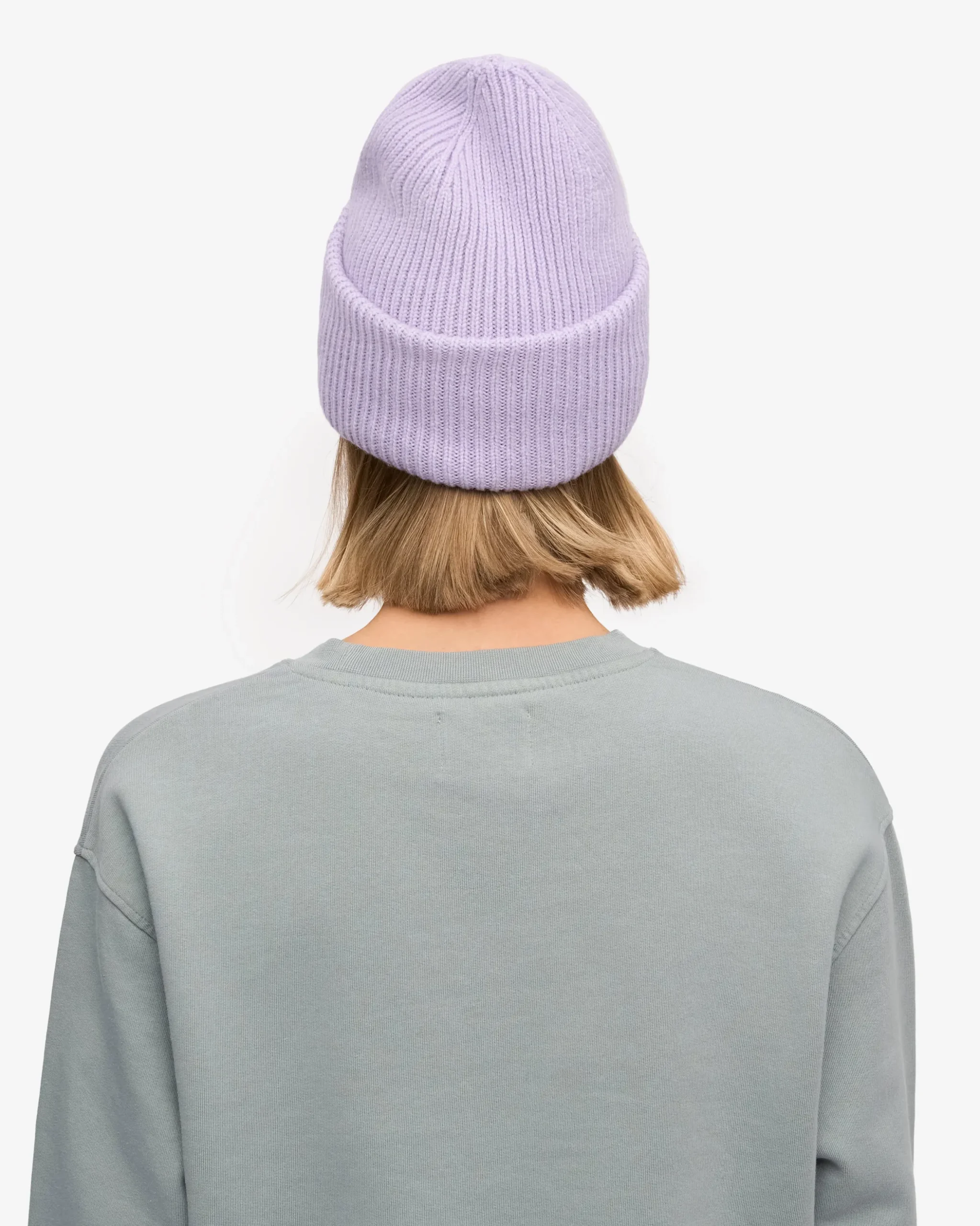 Merino Wool Hat - Soft Lavender