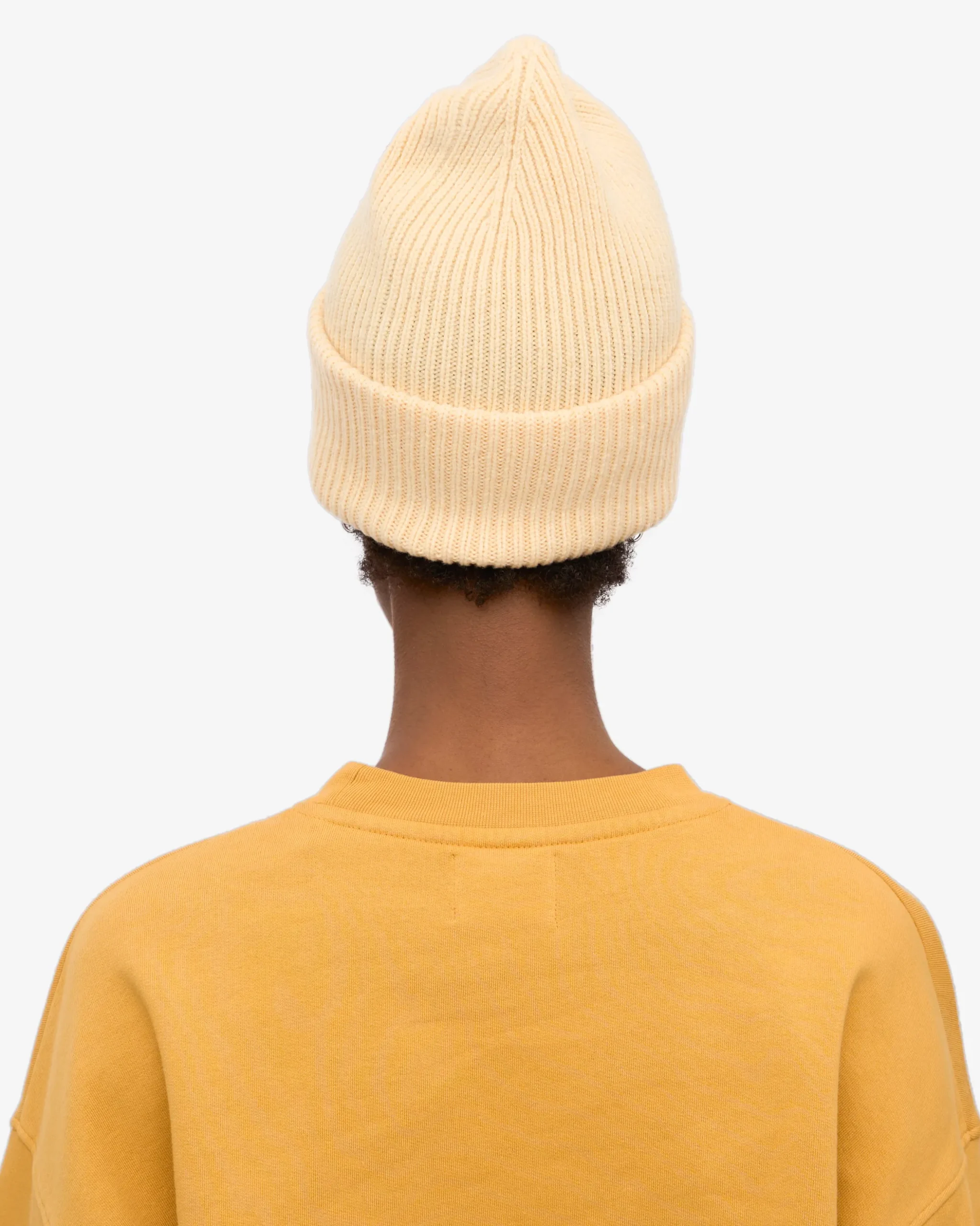 Merino Wool Hat - Soft Yellow