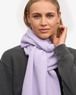 Merino Wool Scarf - Soft Lavender