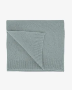 Merino Wool Scarf - Steel Blue