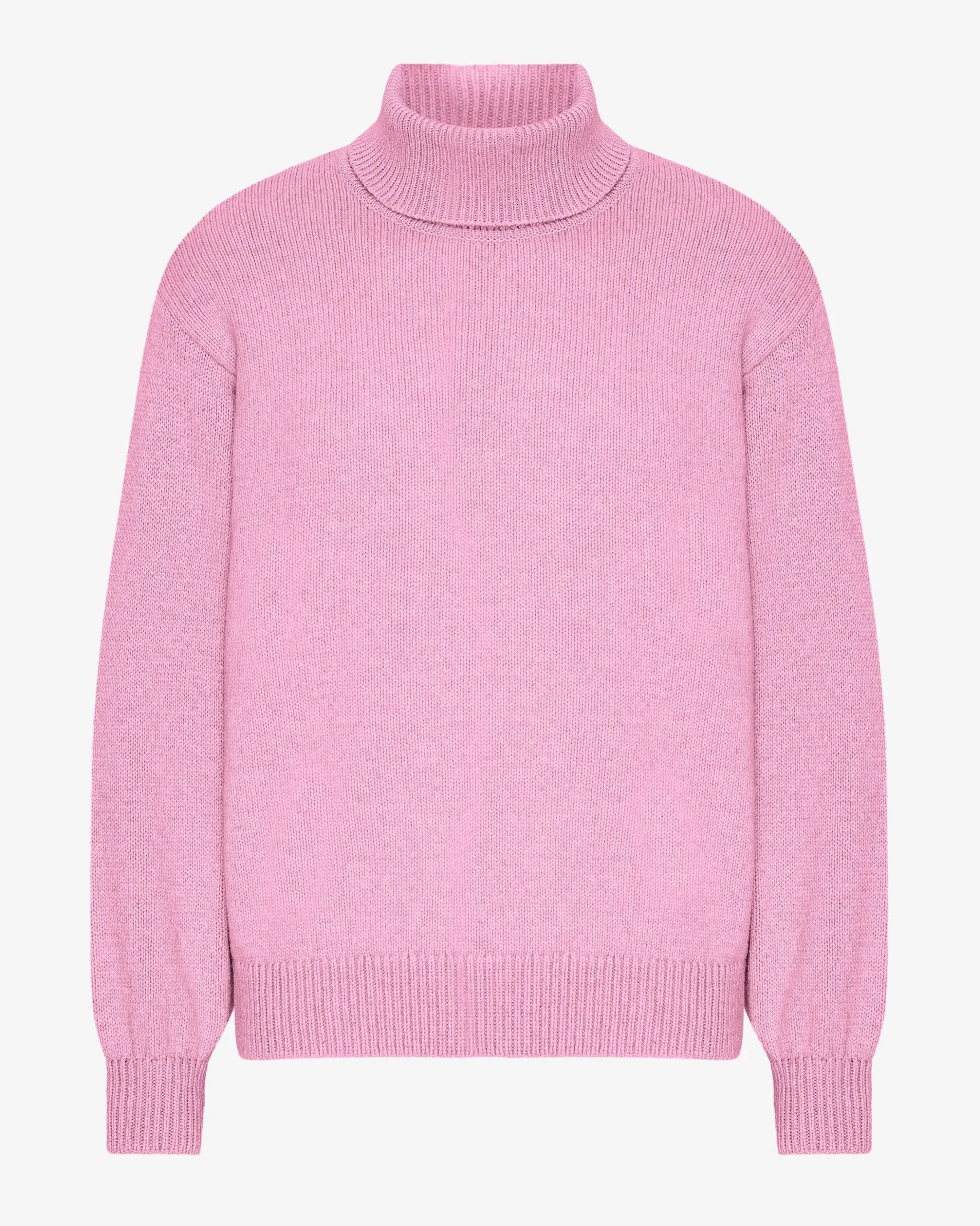 Merino Wool Turtleneck - Cherry Blossom