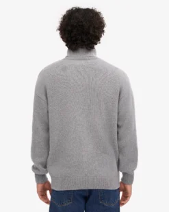 Merino Wool Turtleneck - Emerald Green
