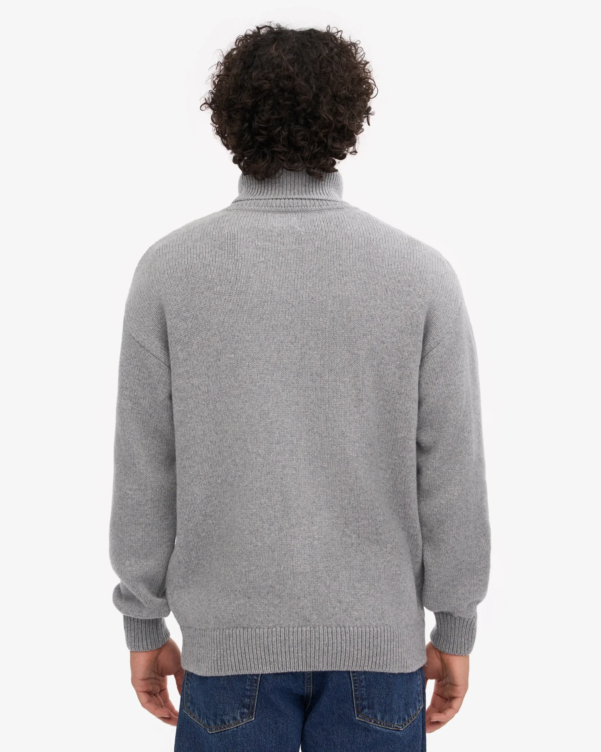 Merino Wool Turtleneck - Emerald Green