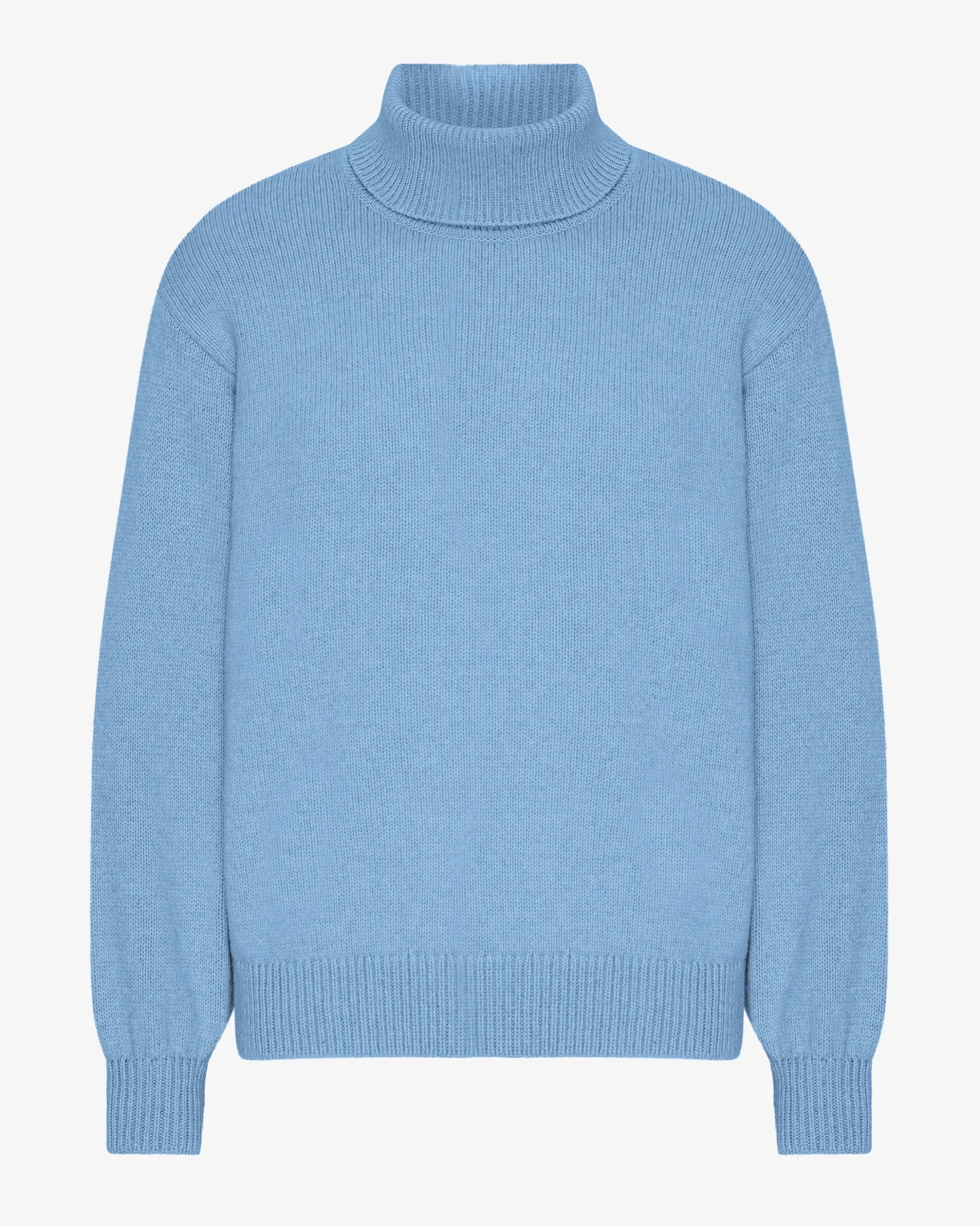 Merino Wool Turtleneck - Seaside Blue