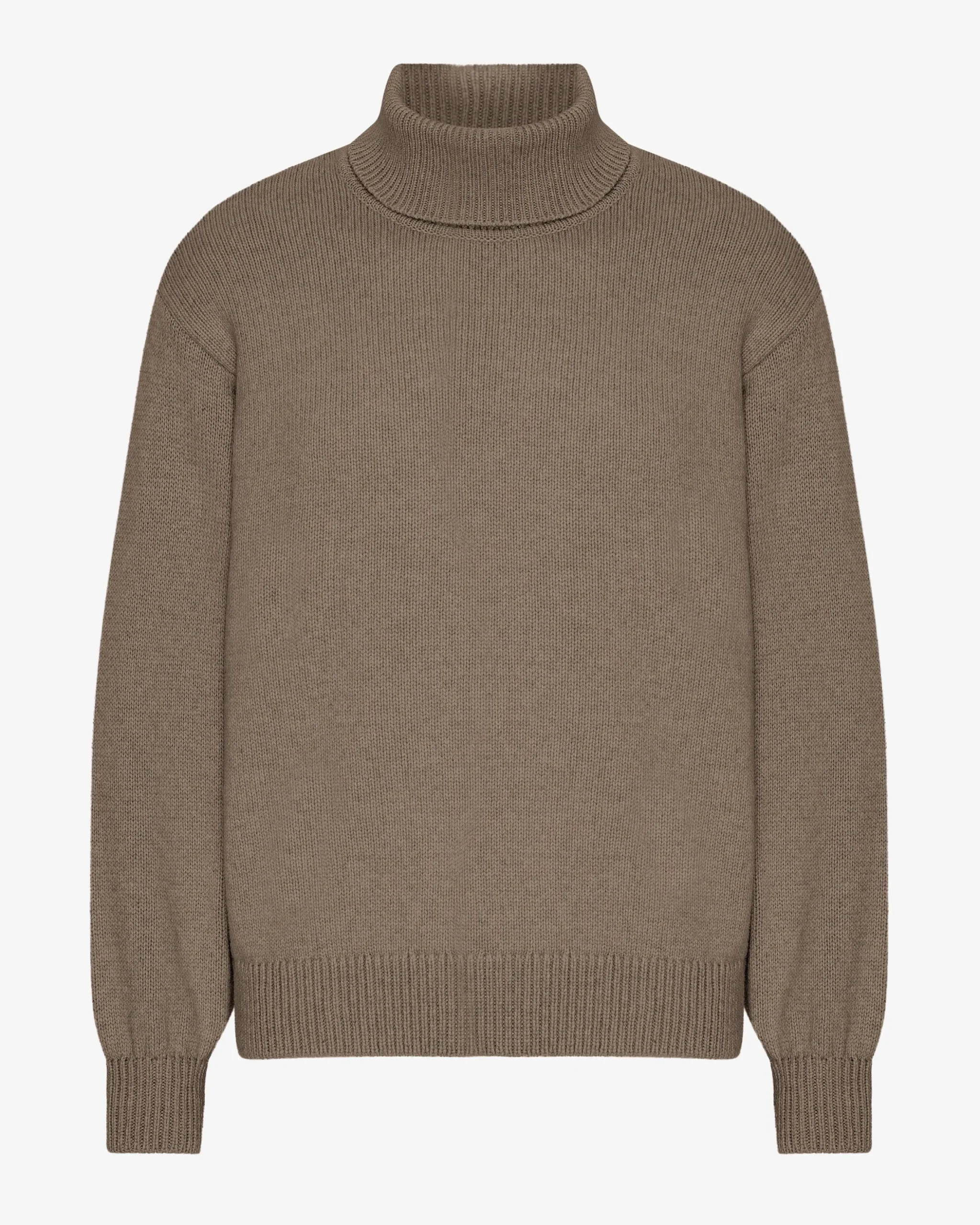 Merino Wool Turtleneck - Warm Taupe