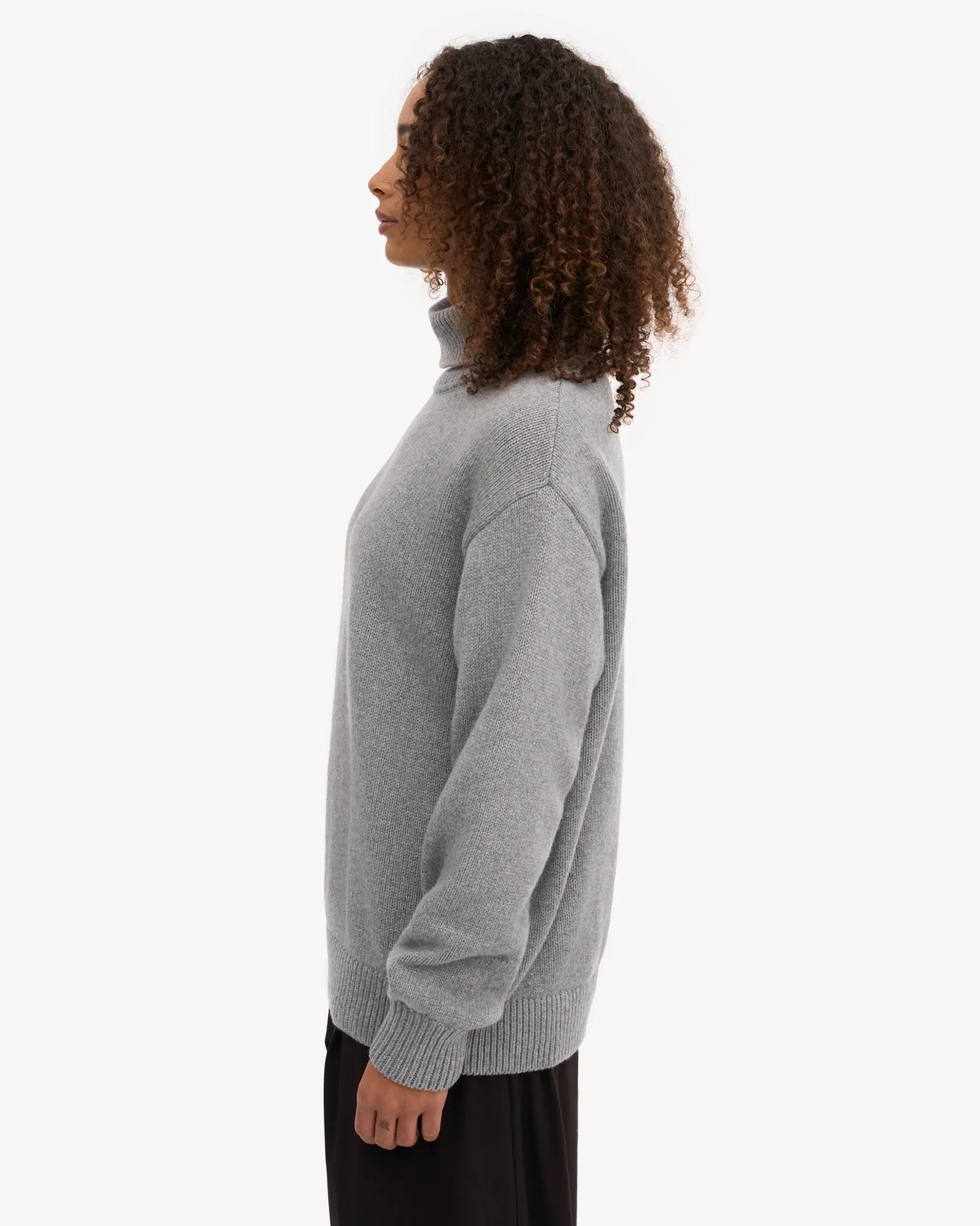 Merino Wool Turtleneck - Warm Taupe