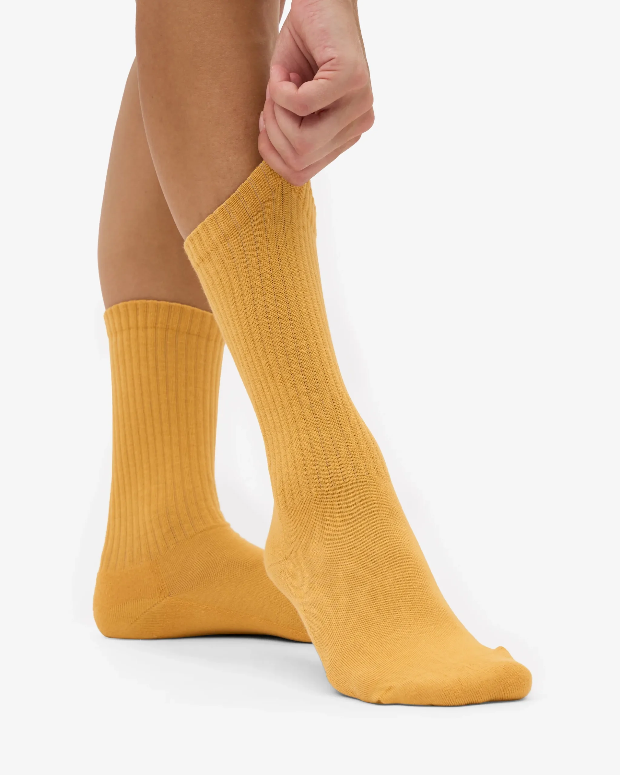 Organic Active Sock - Burned Yellow