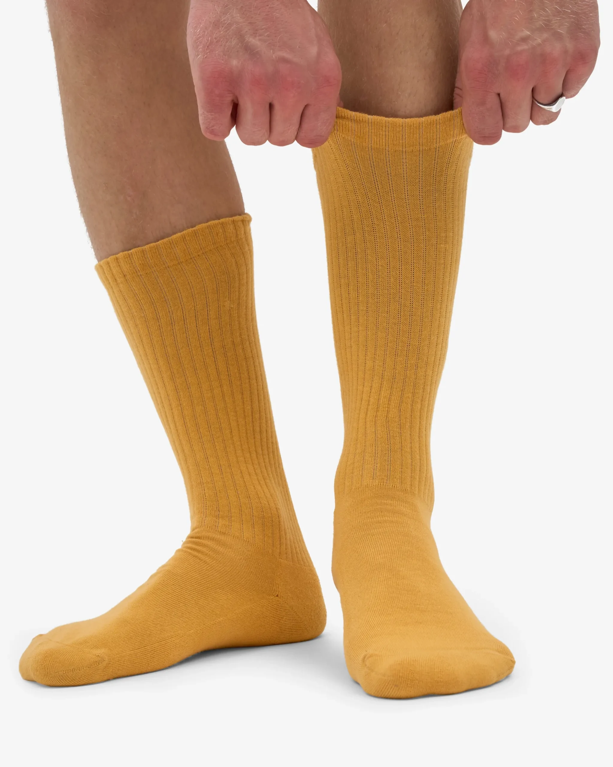 Organic Active Sock - Burned Yellow