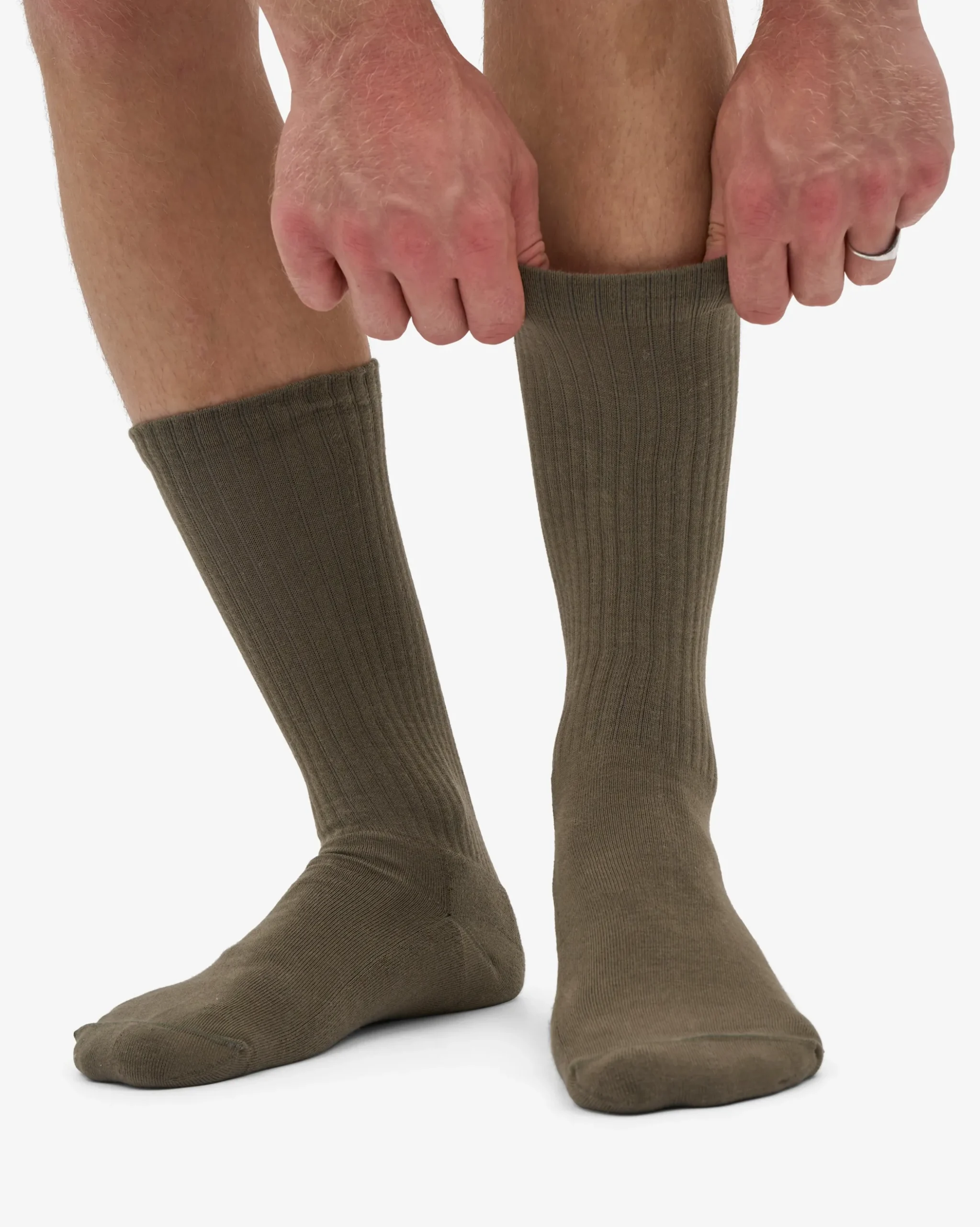 Organic Active Sock - Dusty Olive