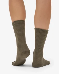 Organic Active Sock - Dusty Olive