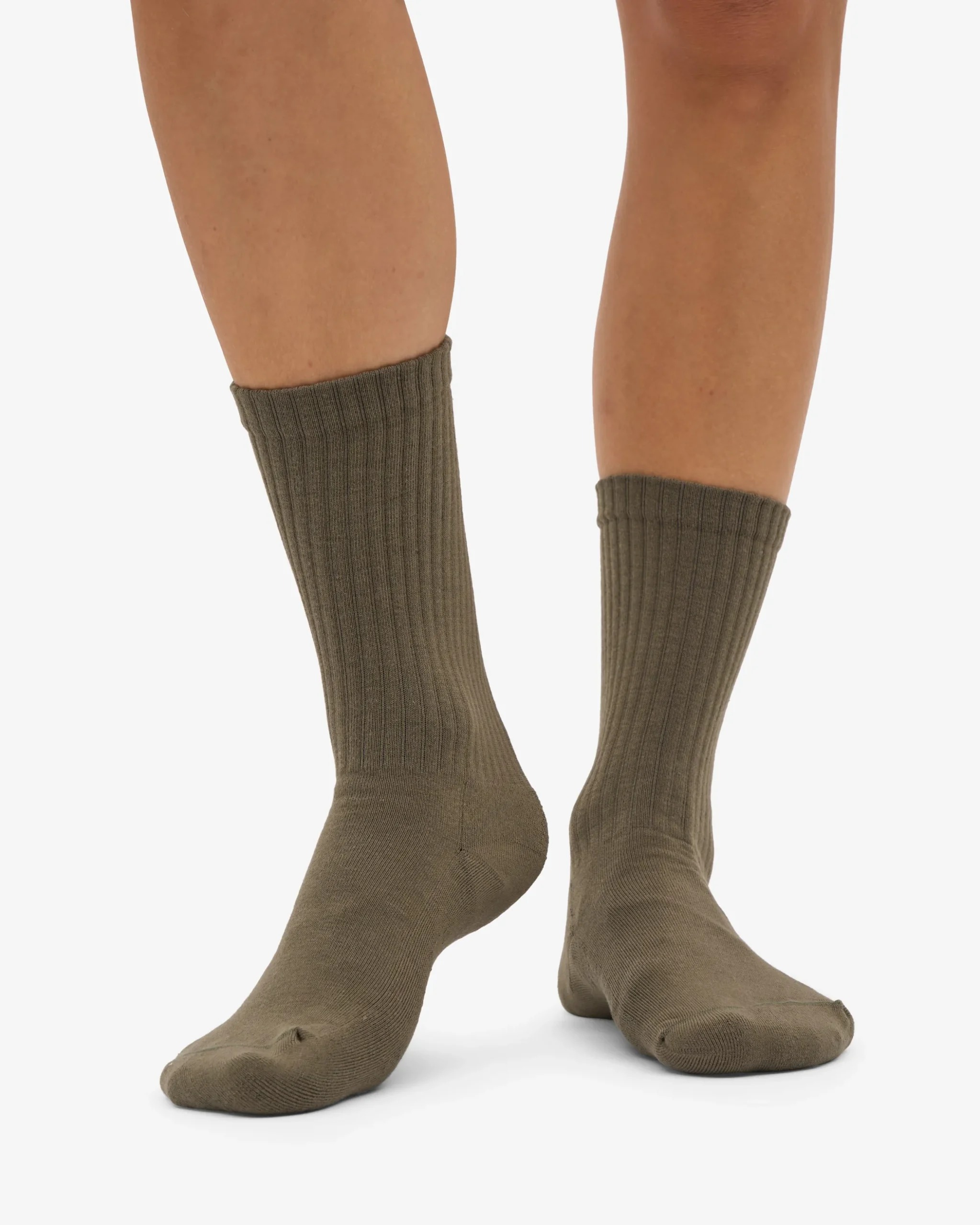 Organic Active Sock - Dusty Olive (3-Pack)