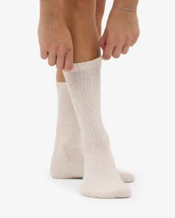 Organic Active Sock - Ivory White (3-Pack)