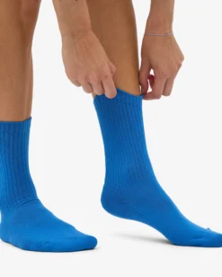 Organic Active Sock - Pacific Blue