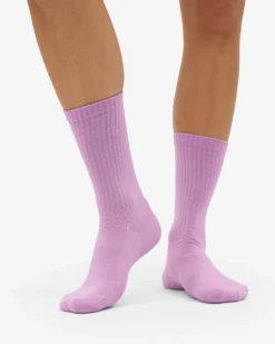 Organic Active Sock - Red Tangerine (3-Pack)