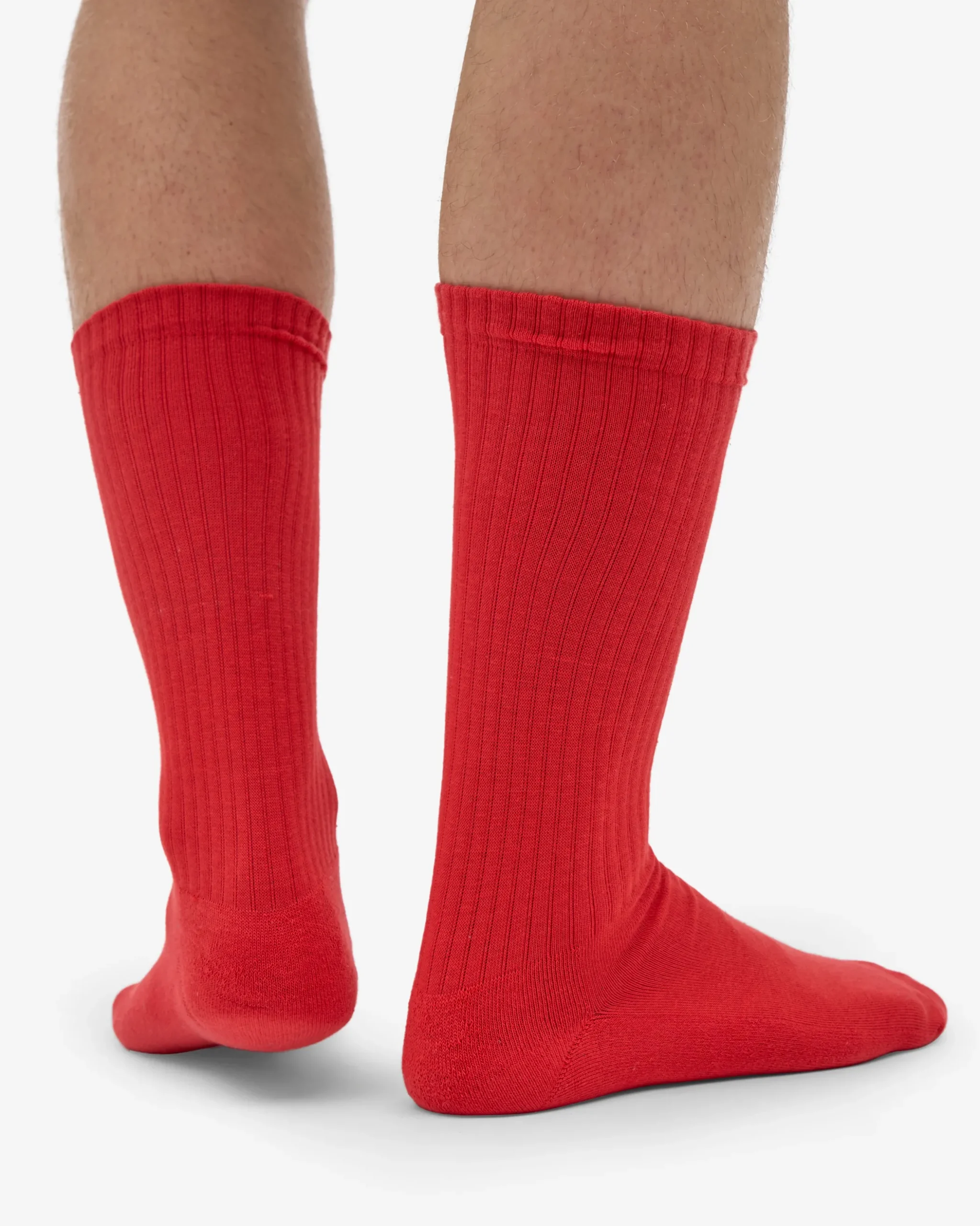 Organic Active Sock - Red Tangerine (3-Pack)