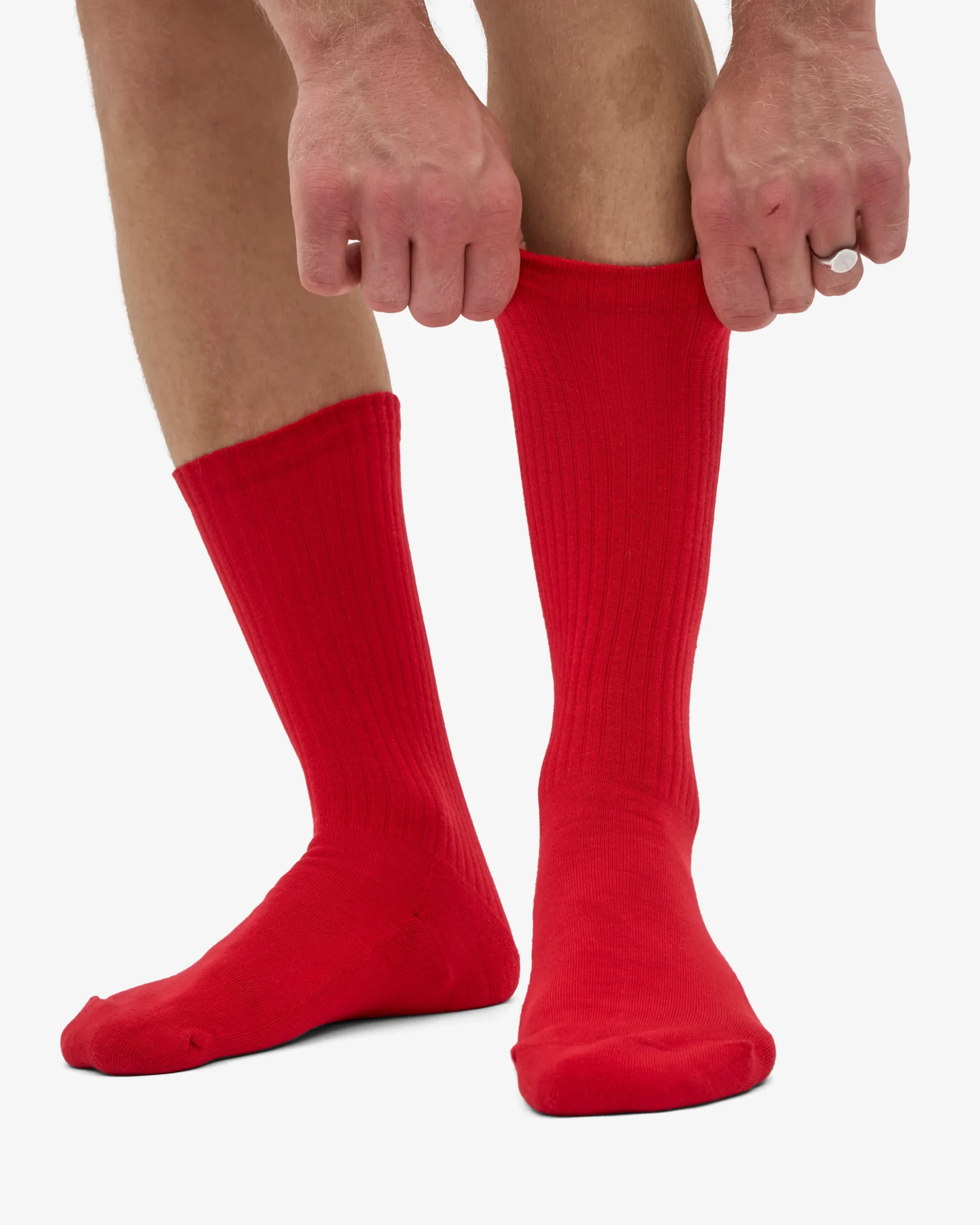 Organic Active Sock - Scarlet Red