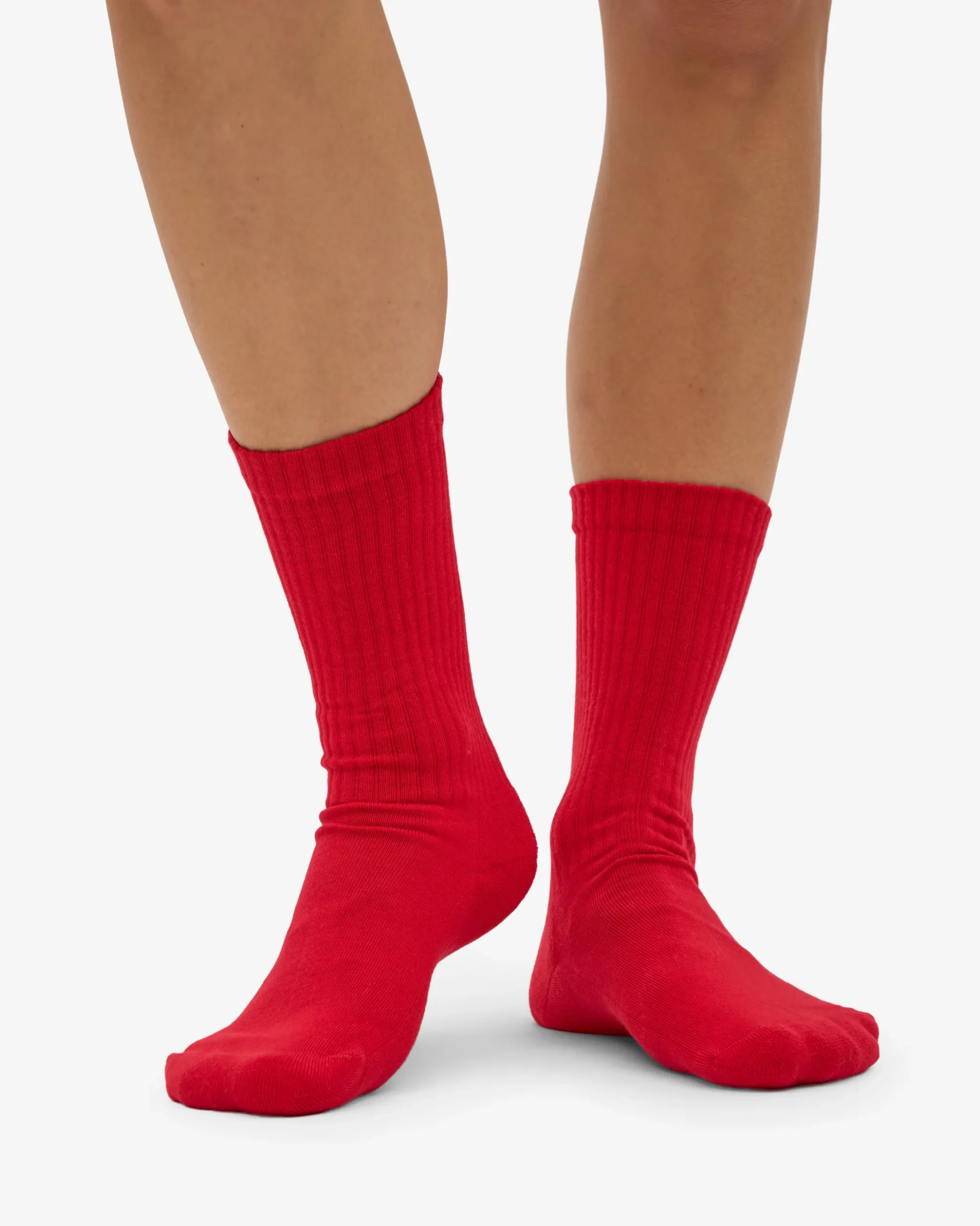 Organic Active Sock - Scarlet Red (3-Pack)