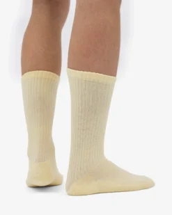 Organic Active Sock - Soft Yellow (3-Pack)