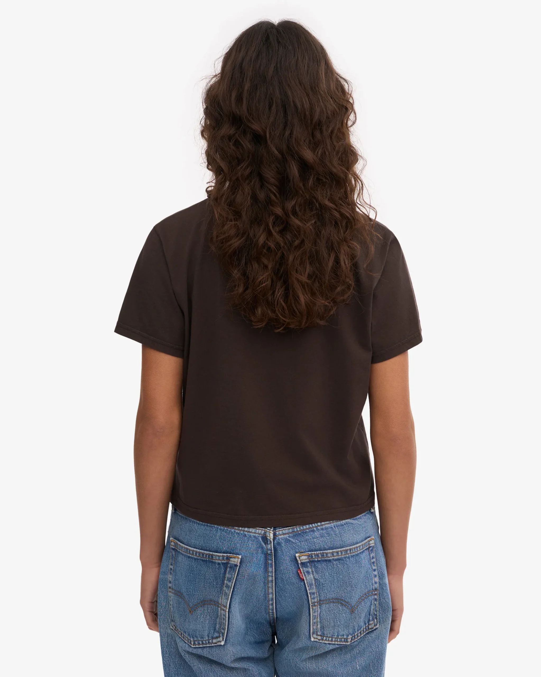 Organic Boxy Crop Tee - Coffee Brown (3-Pack)