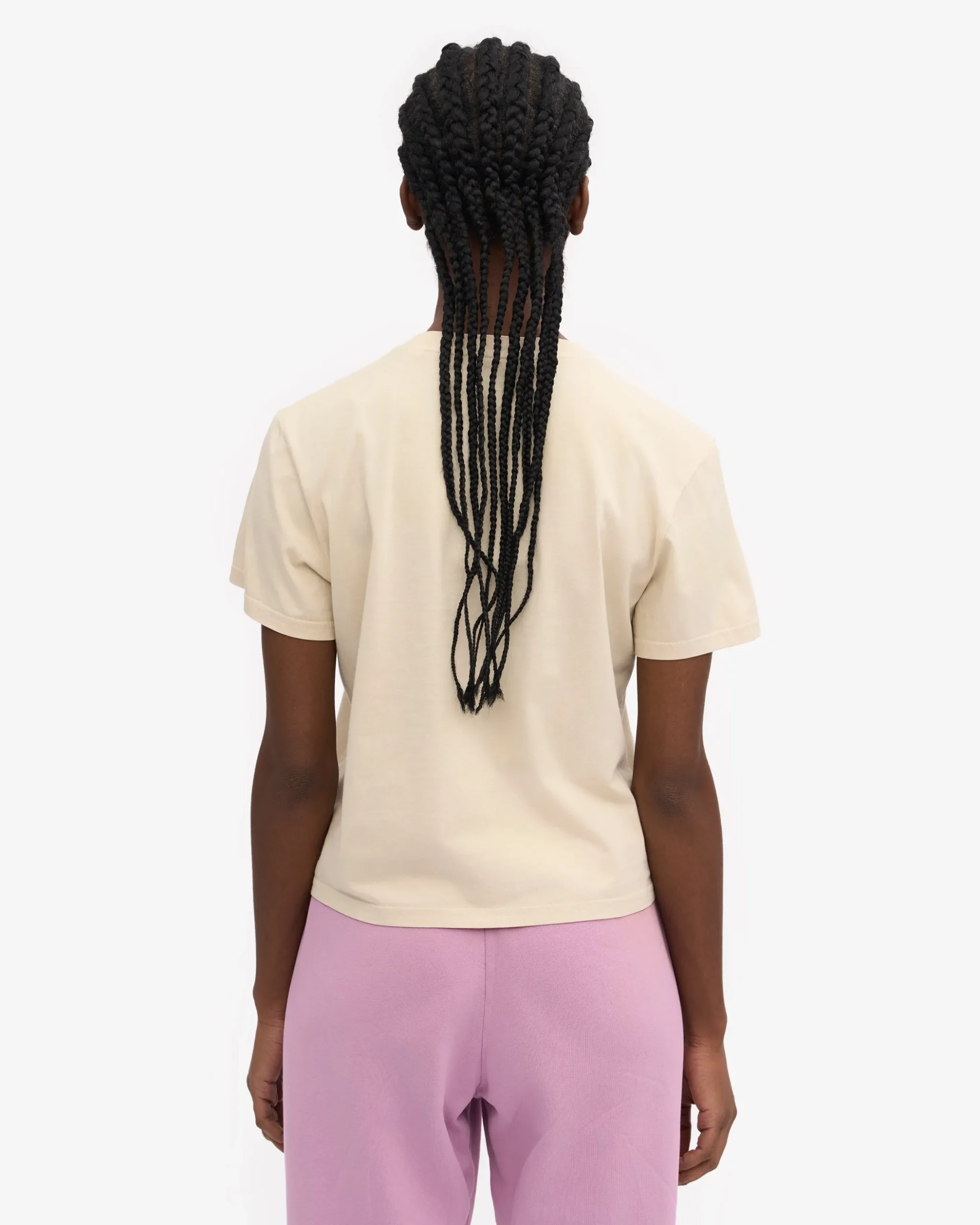 Organic Boxy Crop Tee - Ivory White