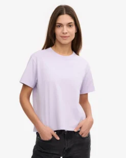 Organic Boxy Crop Tee - Soft Lavender (3-Pack)