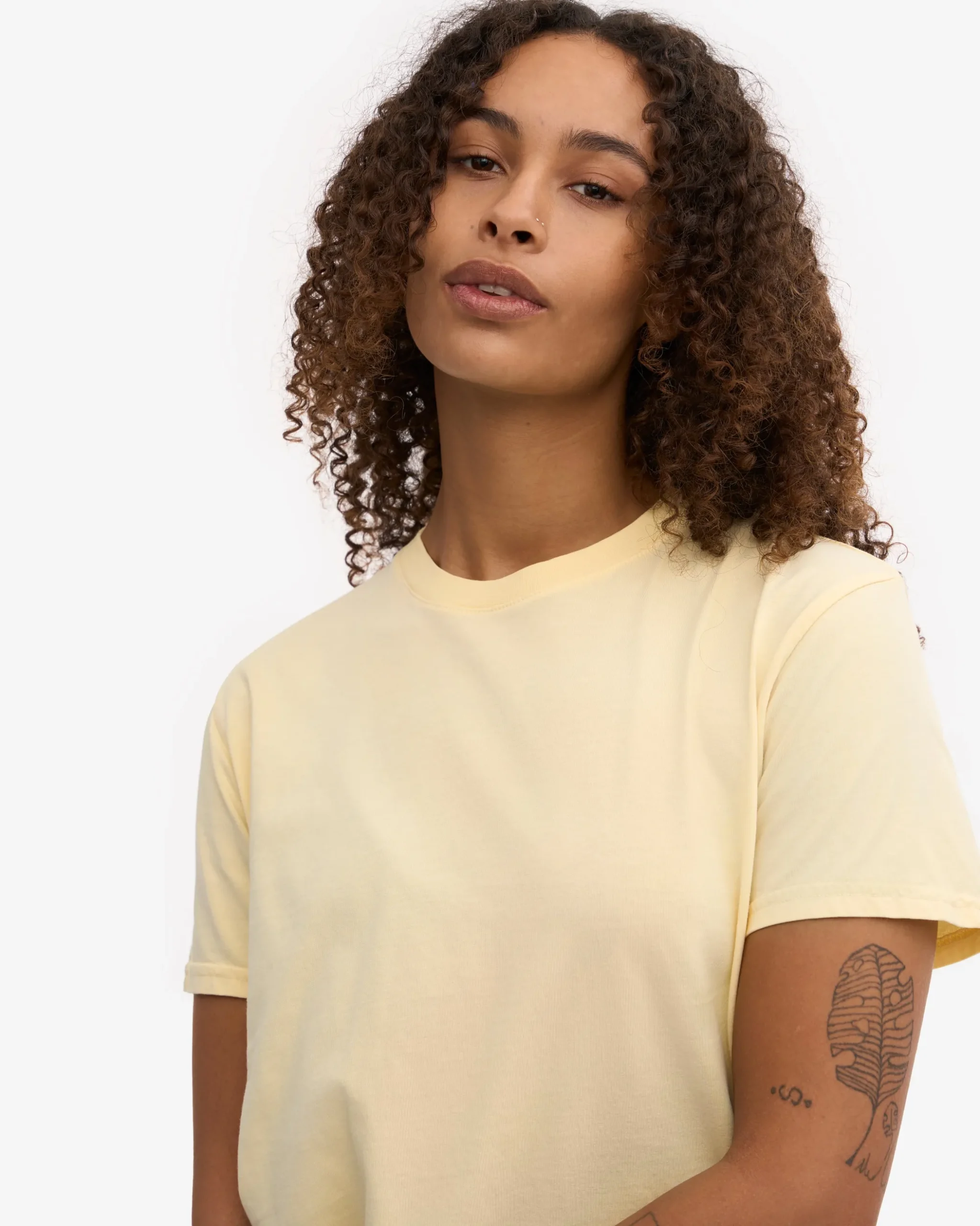 Organic Boxy Crop Tee - Soft Yellow (3-Pack)