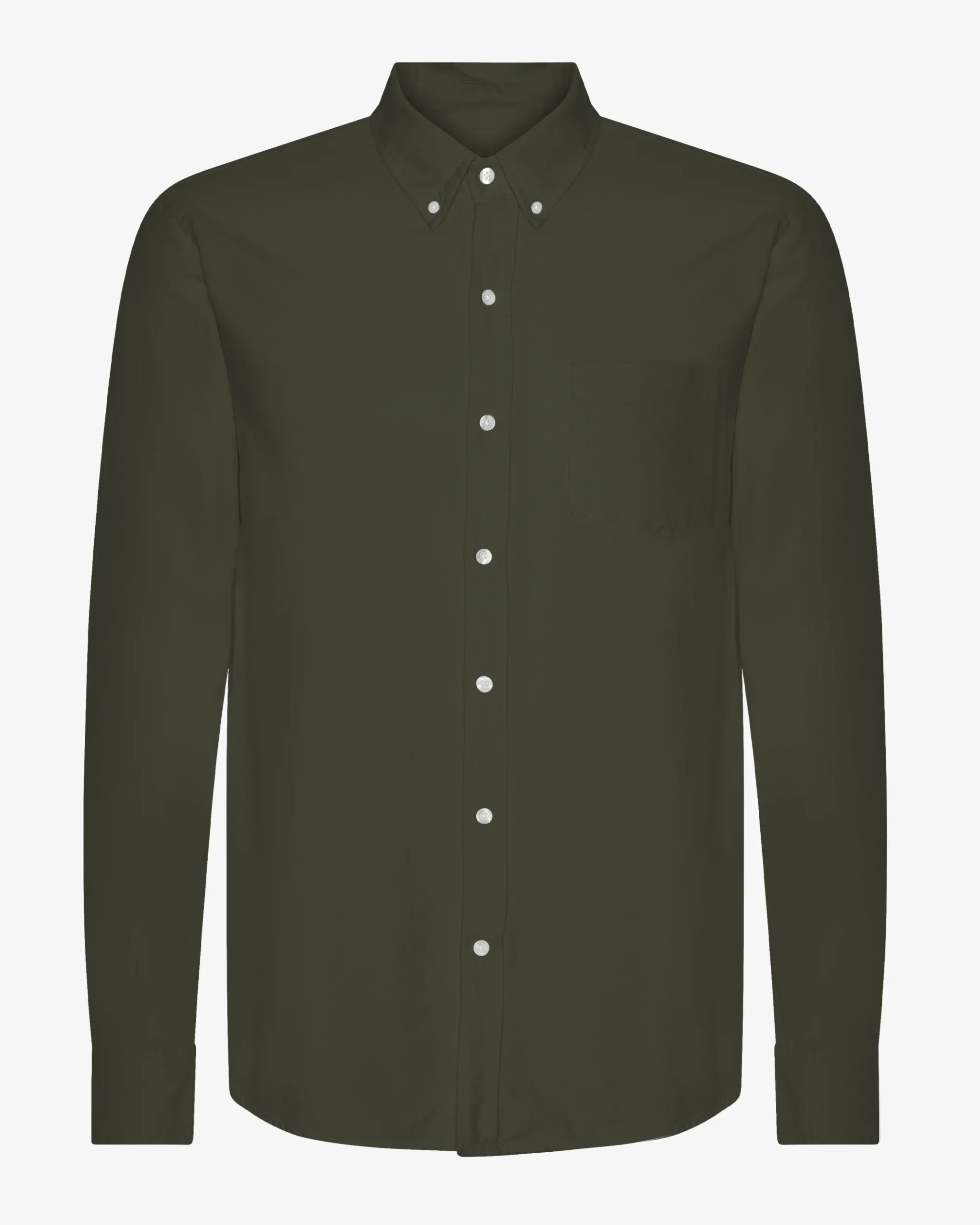 Organic Button Down Shirt - Hunter Green