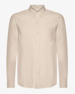 Organic Button Down Shirt - Ivory White