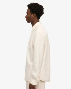 Organic Button Down Shirt - Ivory White