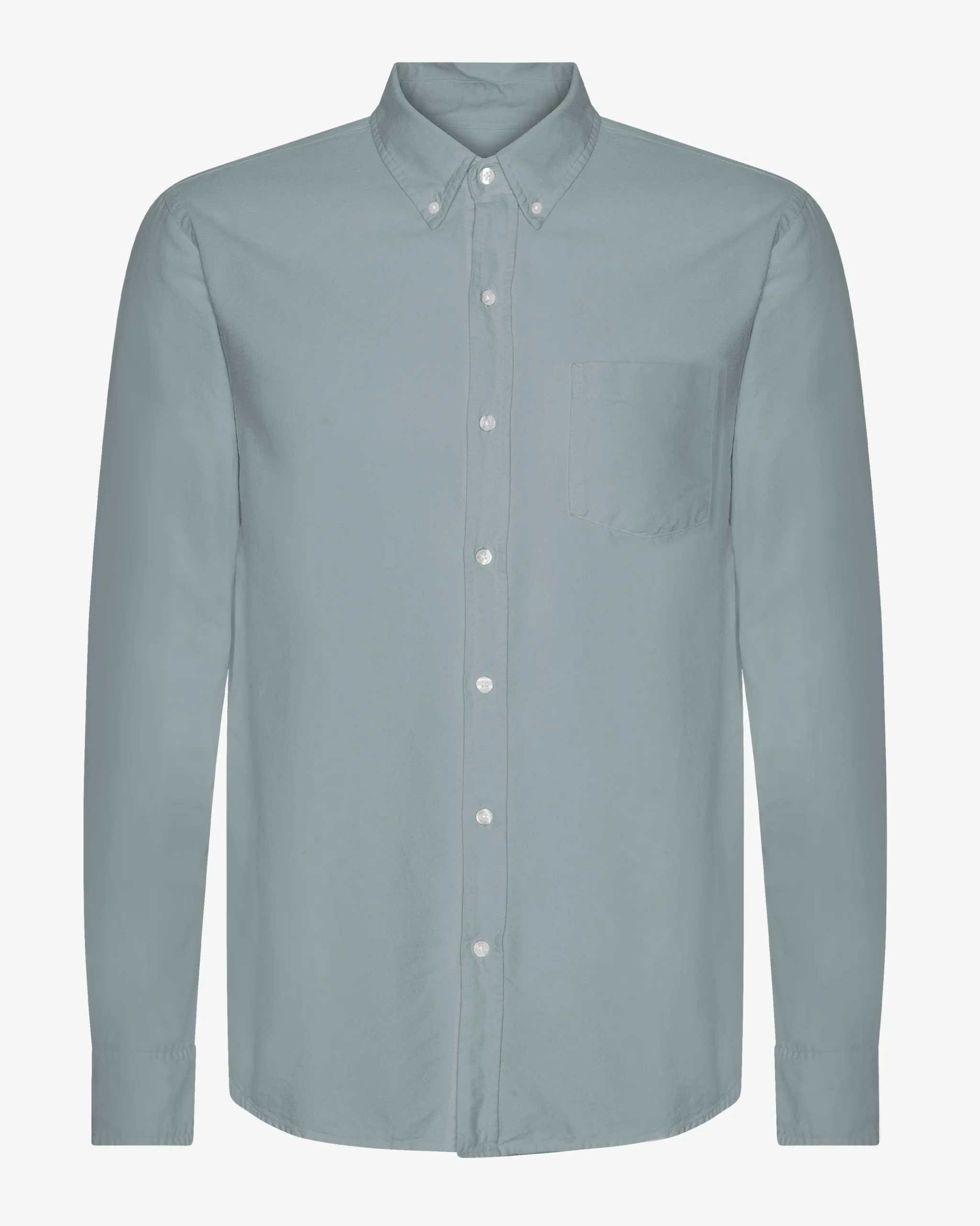 Organic Button Down Shirt - Steel Blue