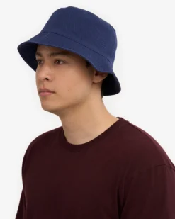 Organic Cotton Bucket Hat - Marine Blue