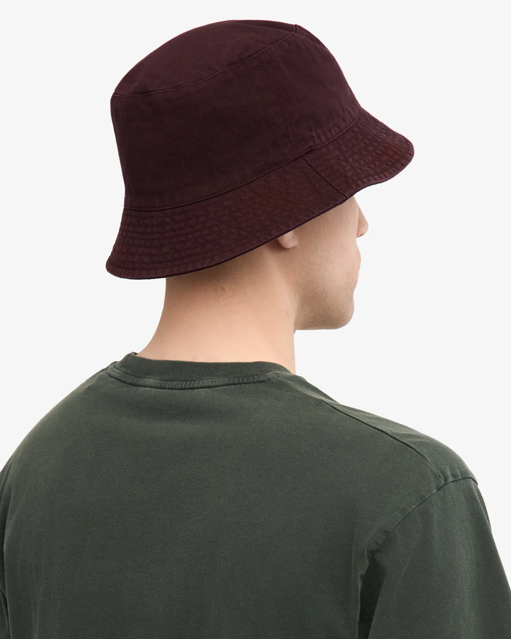 Organic Cotton Bucket Hat - Oxblood Red