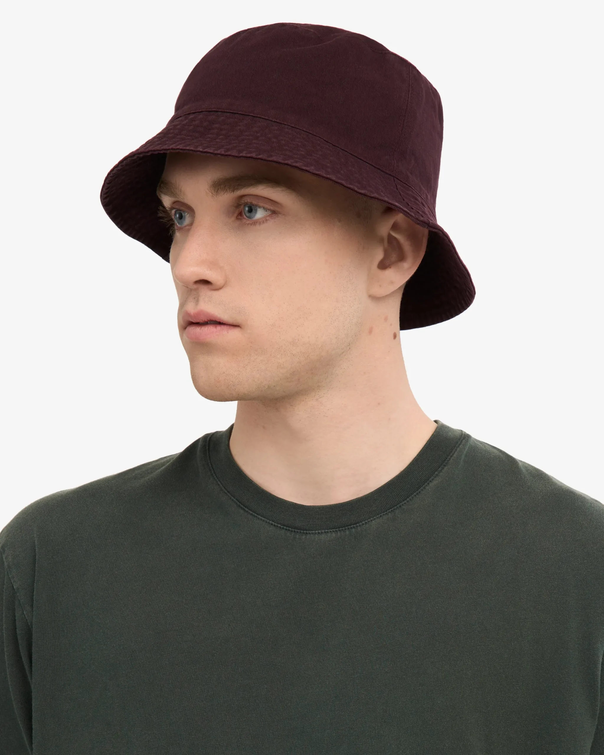 Organic Cotton Bucket Hat - Oxblood Red