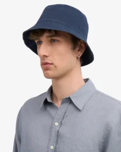 Organic Cotton Bucket Hat - Petrol Blue
