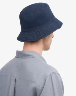 Organic Cotton Bucket Hat - Petrol Blue