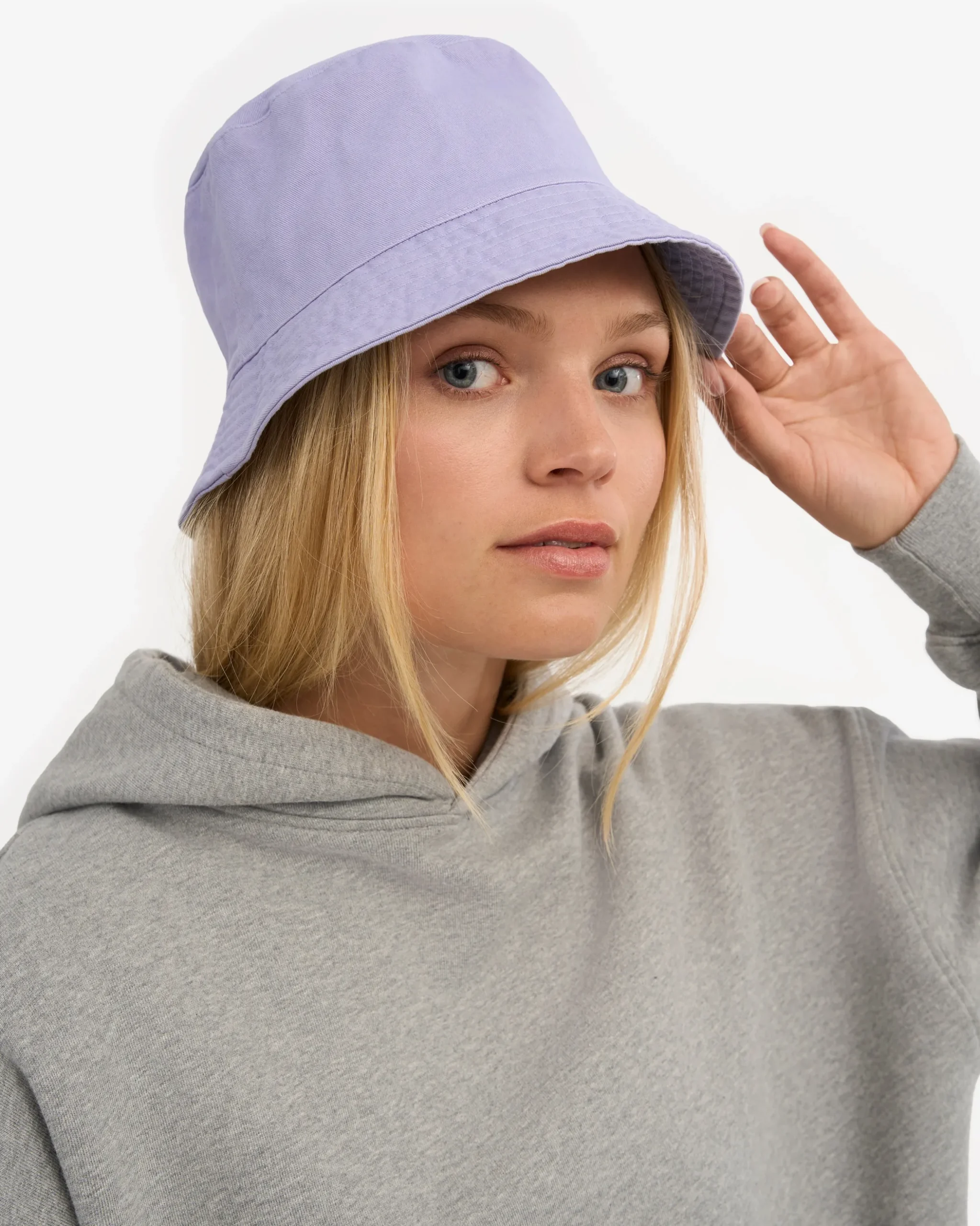 Organic Cotton Bucket Hat - Soft Lavender