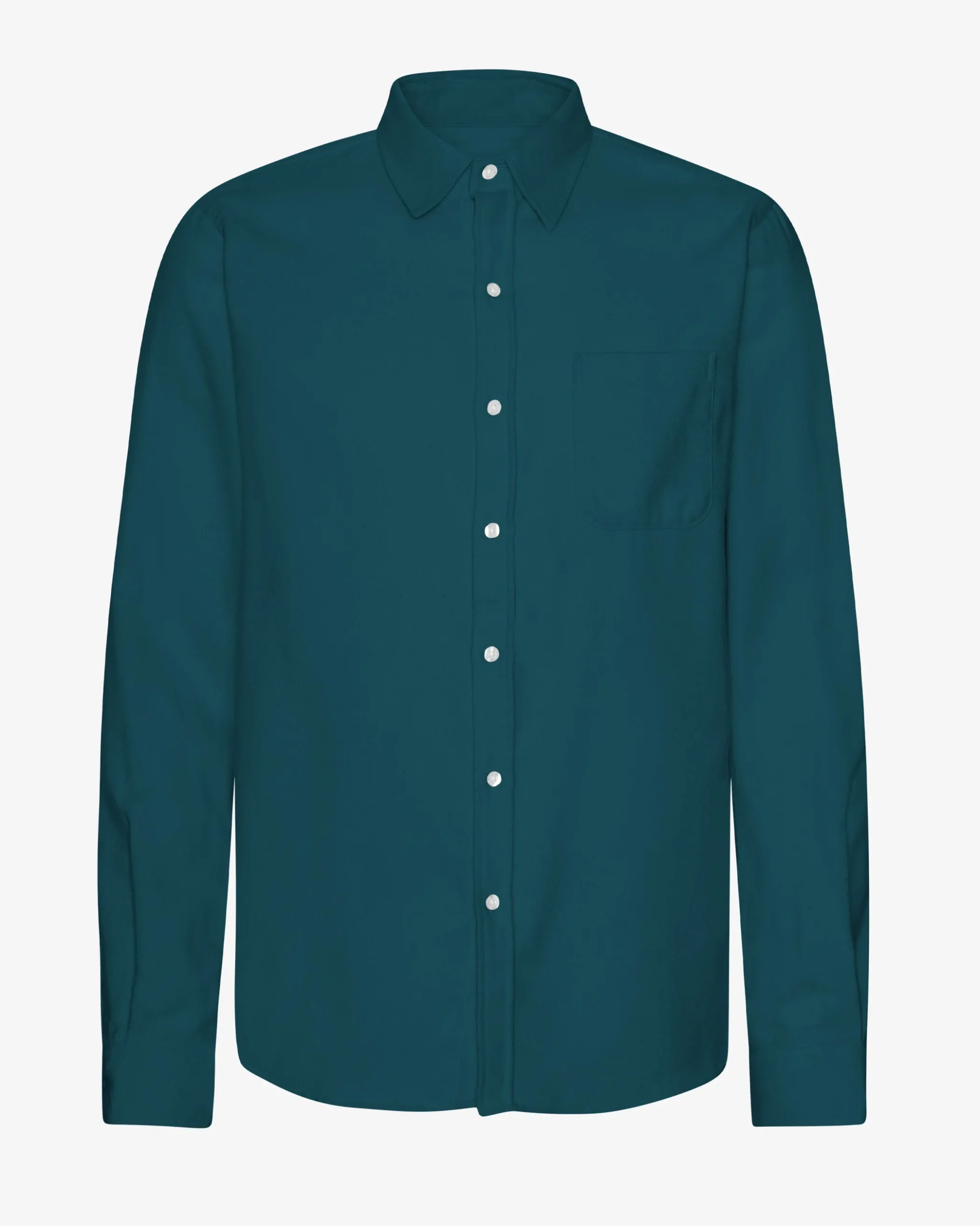 Organic Flannel Shirt - Ocean Green